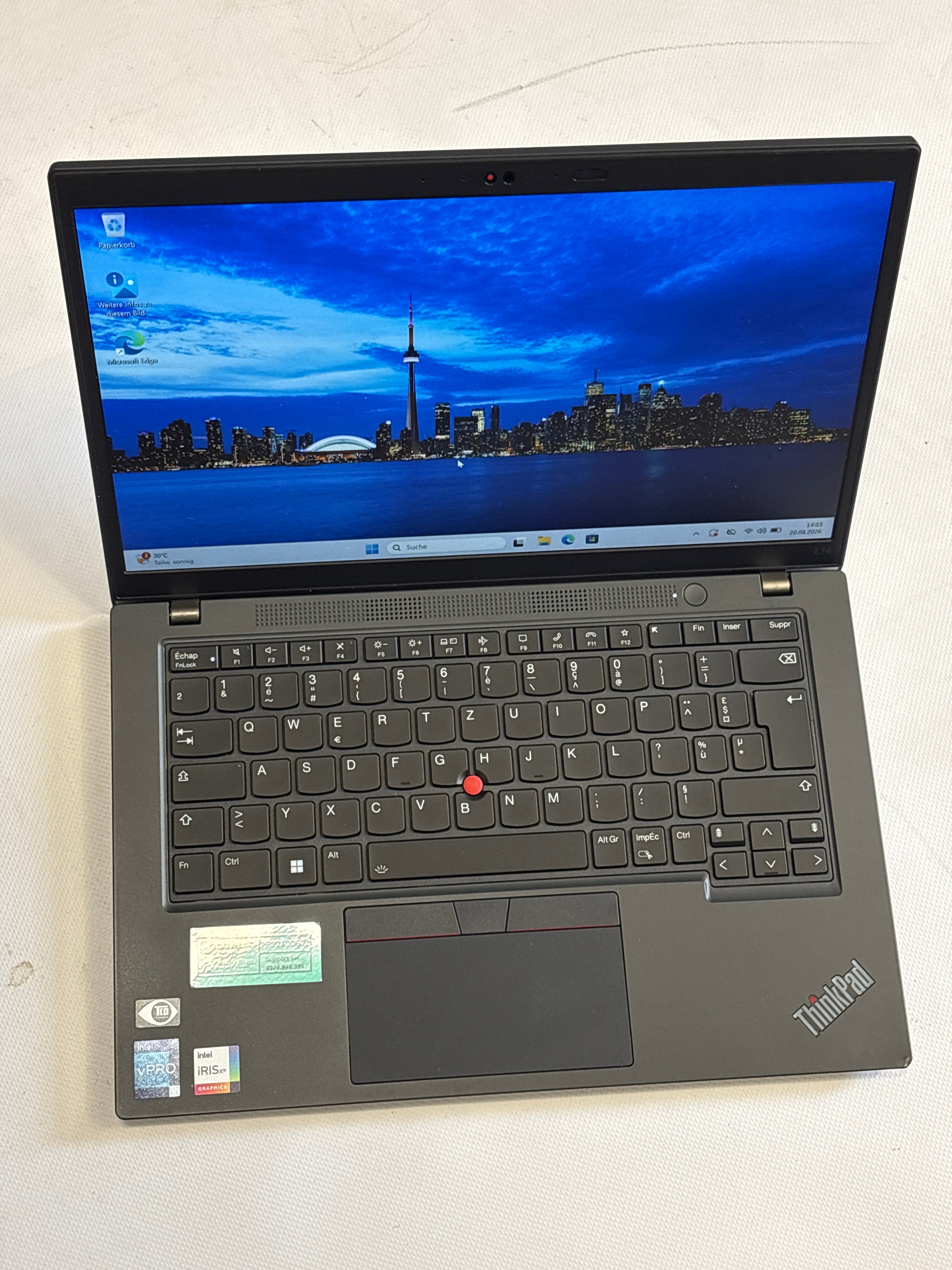 Lenovo ThinkPad L14 Gen 3 – Intel Core i5-1245U, 32 GB RAM, 256 GB / 512 GB NVMe SSD, 14" Full HD, Windows 11 Pro | 12 Monate Garantie