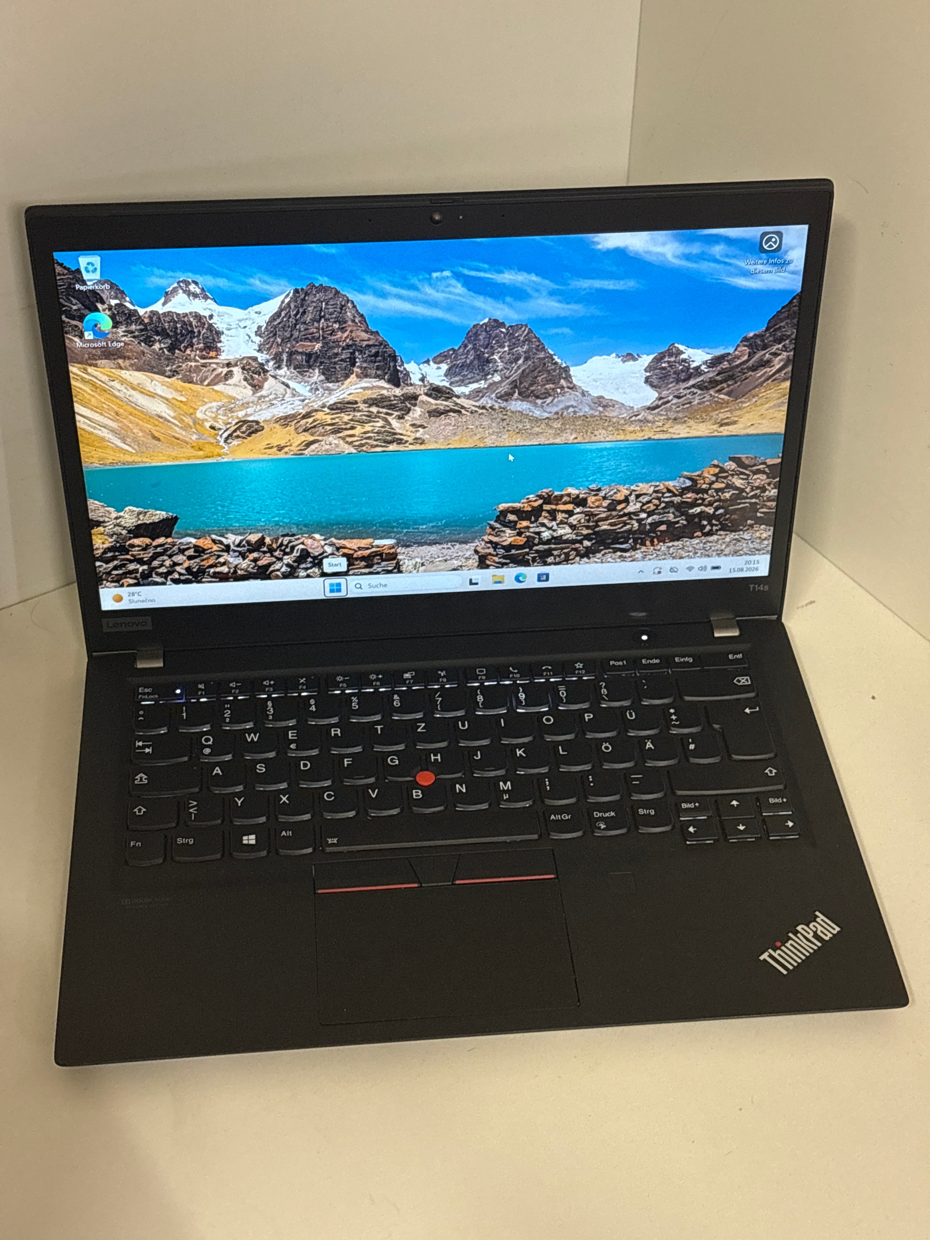 Lenovo ThinkPad T14s Gen 1 – AMD Ryzen 7 PRO 4750U, 16 GB RAM, 256 GB SSD, 14" Full HD, Windows 11 Pro | 12 Monate Garantie