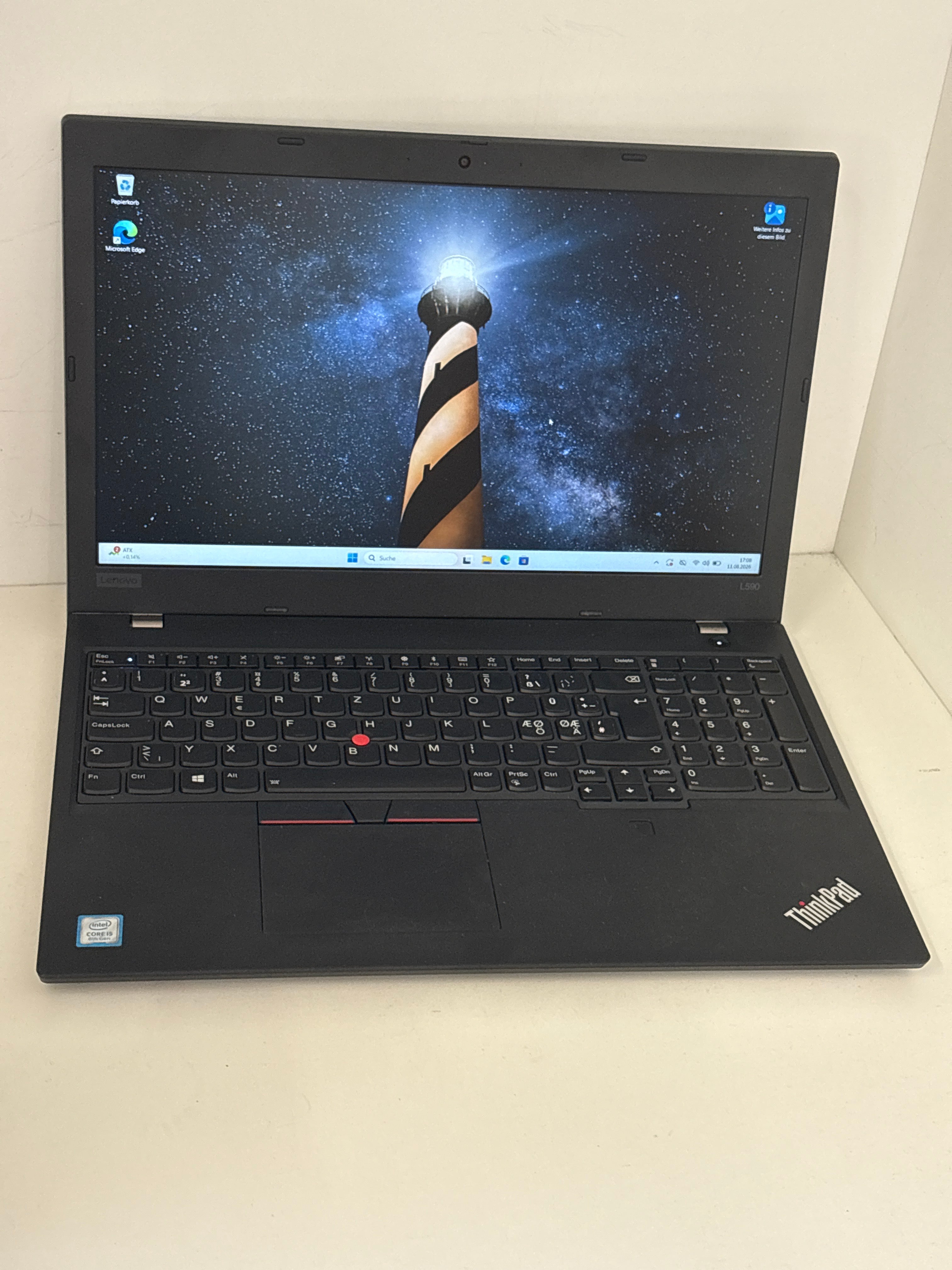 Lenovo ThinkPad L590 – Intel Core i5-8265U, 8 GB RAM, 256 GB SSD, 15,6" Full HD, Windows 11 Pro