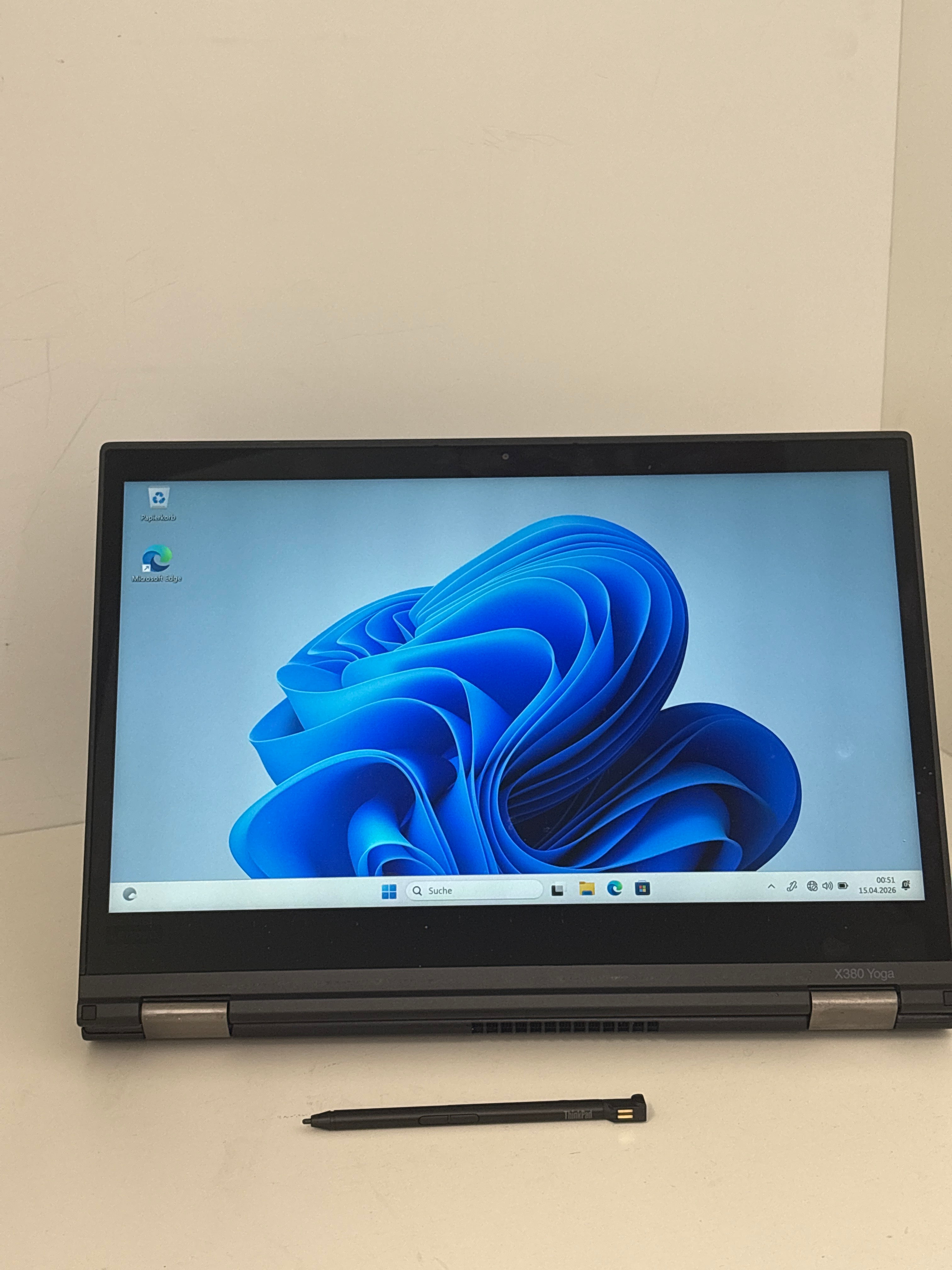 Lenovo ThinkPad X380 Yoga - Intel Core i5-8350U, 8 GB RAM, 256 GB SSD, 13,3" Full HD Touch, Stift, Windows 11 Pro oder Linux Mint | 12 Monate Garantie