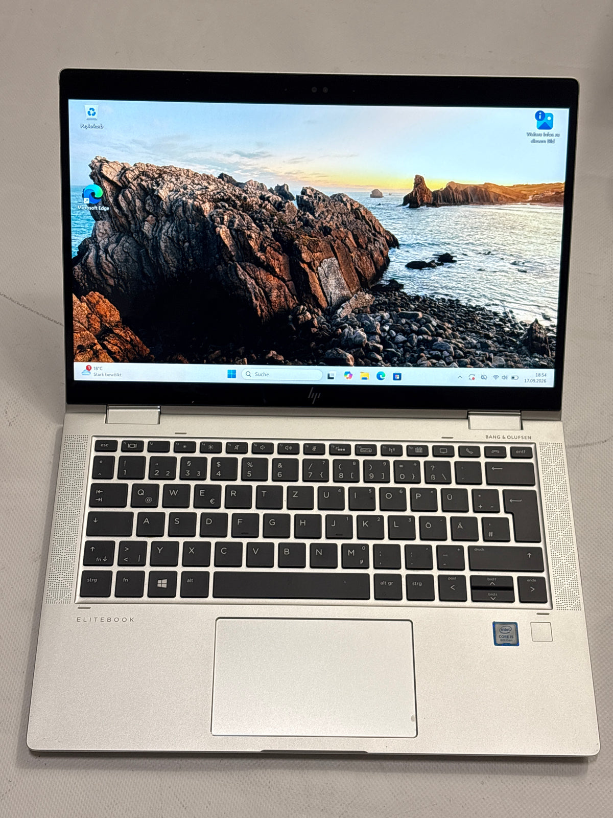 HP EliteBook x360 1030 G3 – Intel Core i5-8250U, 8 GB RAM, 256 GB SSD, 13,3" Full HD Touch, Windows 11 Pro | 12 Monate Garantie