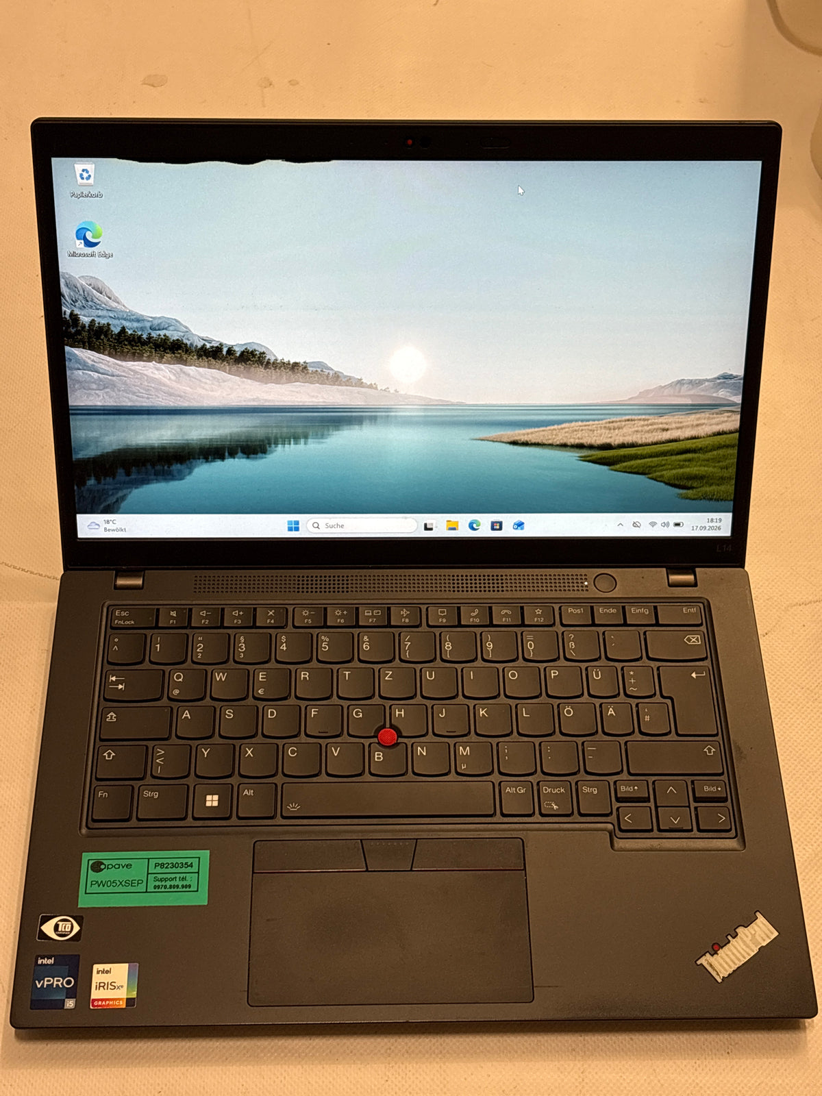 Lenovo ThinkPad L14 Gen 3 – Intel Core i5-1245U, 32 GB RAM, 256 GB / 512 GB NVMe SSD, 14" Full HD, Windows 11 Pro | 12 Monate Garantie