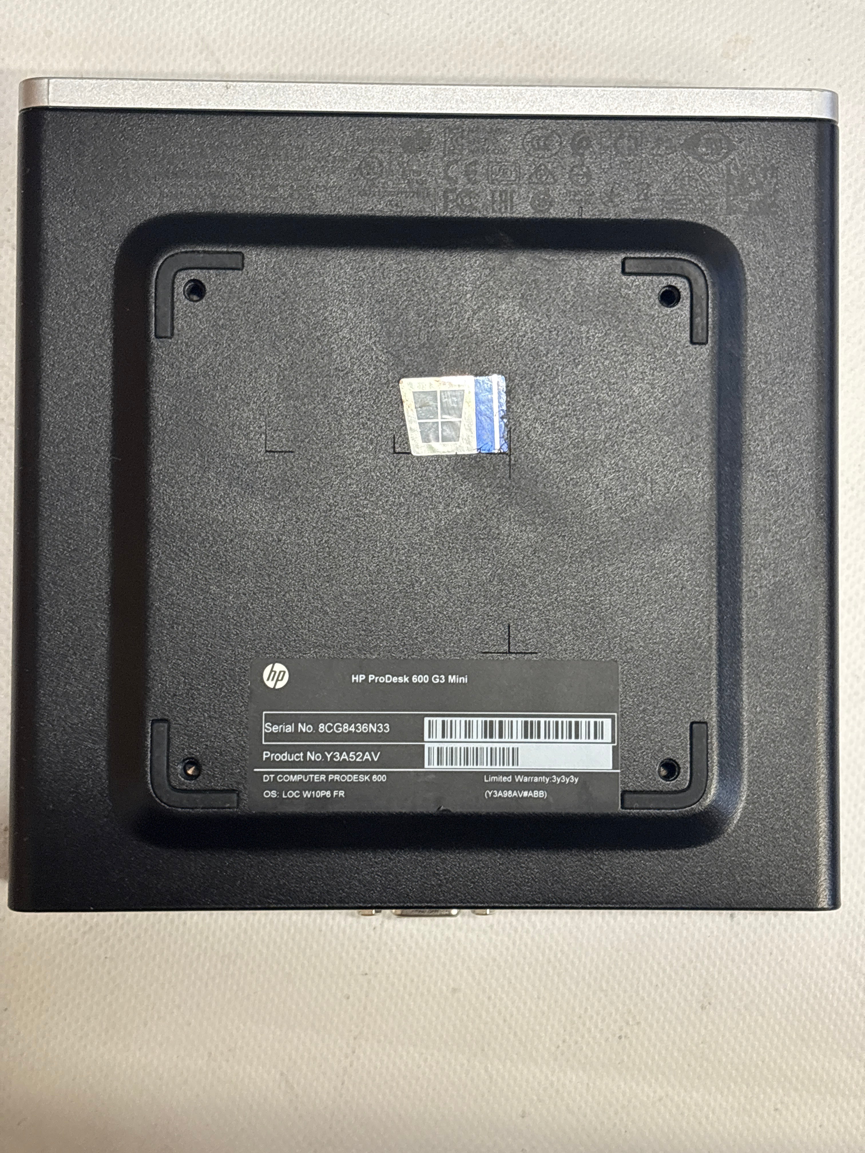 HP ProDesk 600 G3 Mini – Intel Core i3-6100T, 8 GB RAM, 256 GB SSD, Windows 11 Pro | 12 Monate Garantie