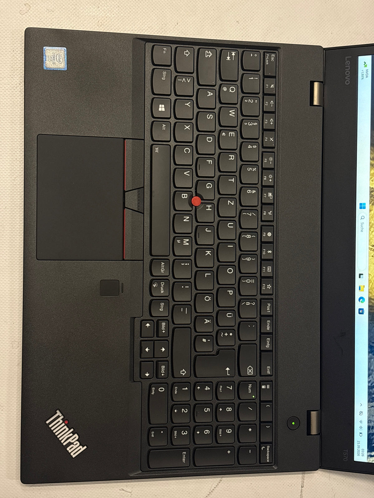 Lenovo ThinkPad T570 – Intel Core i5-6300U, 16 GB RAM, 256 GB SSD, 15,6" Full HD, Intel HD Graphics 520, Windows 11 Pro | 12 Monate Garantie