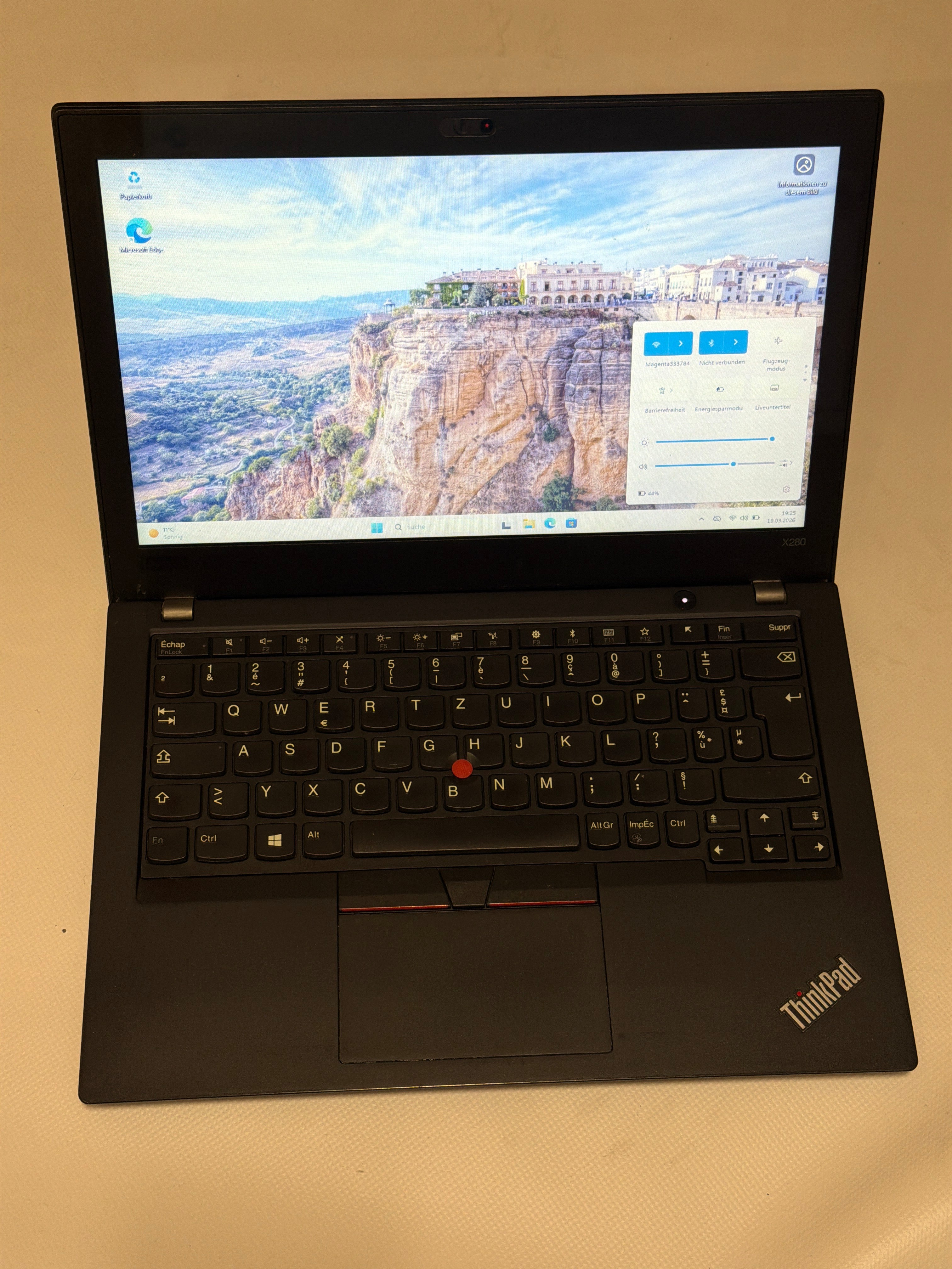 Lenovo ThinkPad X280 – Intel Core i5, 8 GB RAM, 256 GB NVMe SSD, 12.5" Full HD, Windows 11 Pro