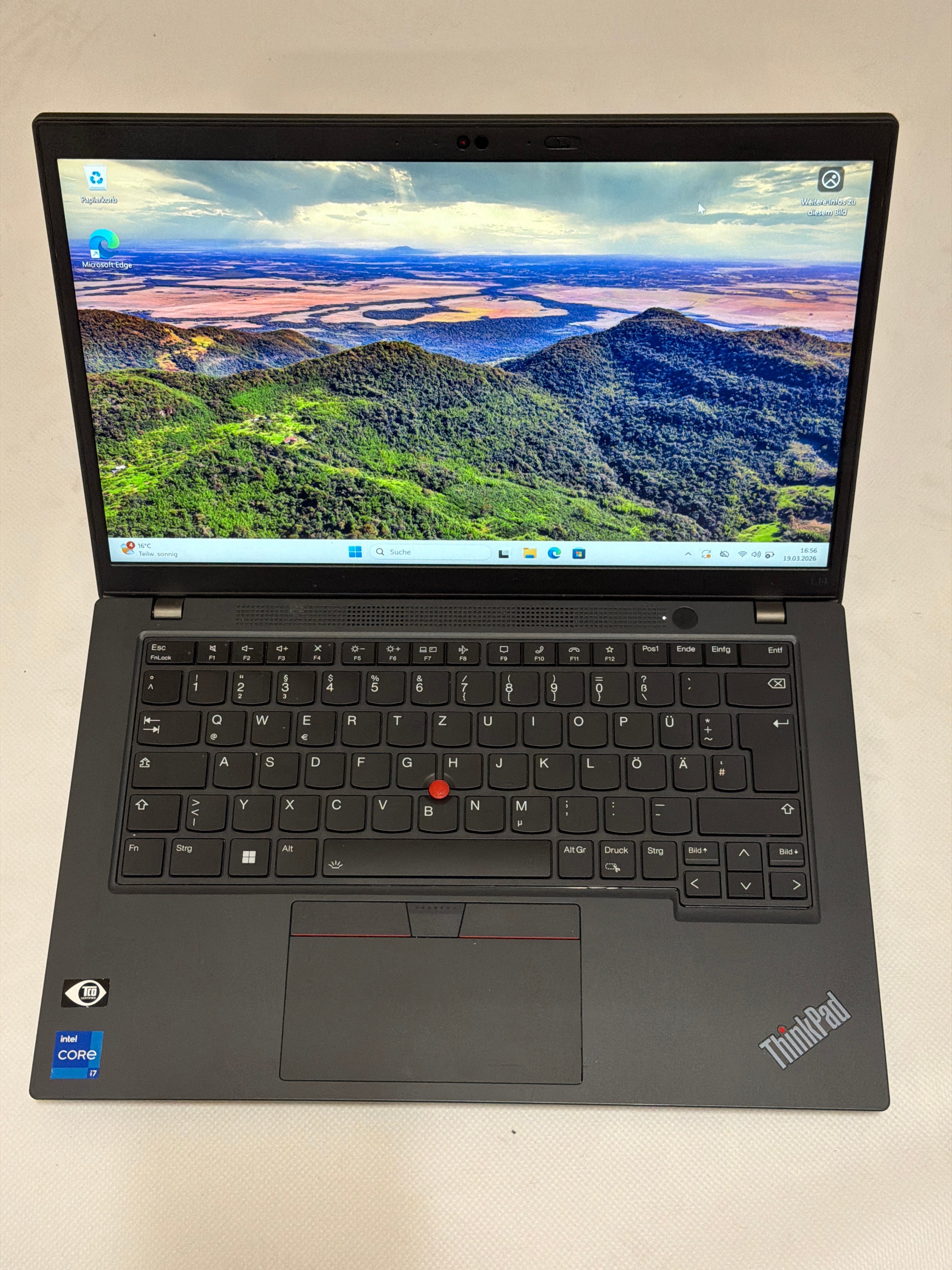 Lenovo ThinkPad L14 G3 # i7-1255U # 16 G RAM # 512 G # 14" FHD # 12 Monate Garantie