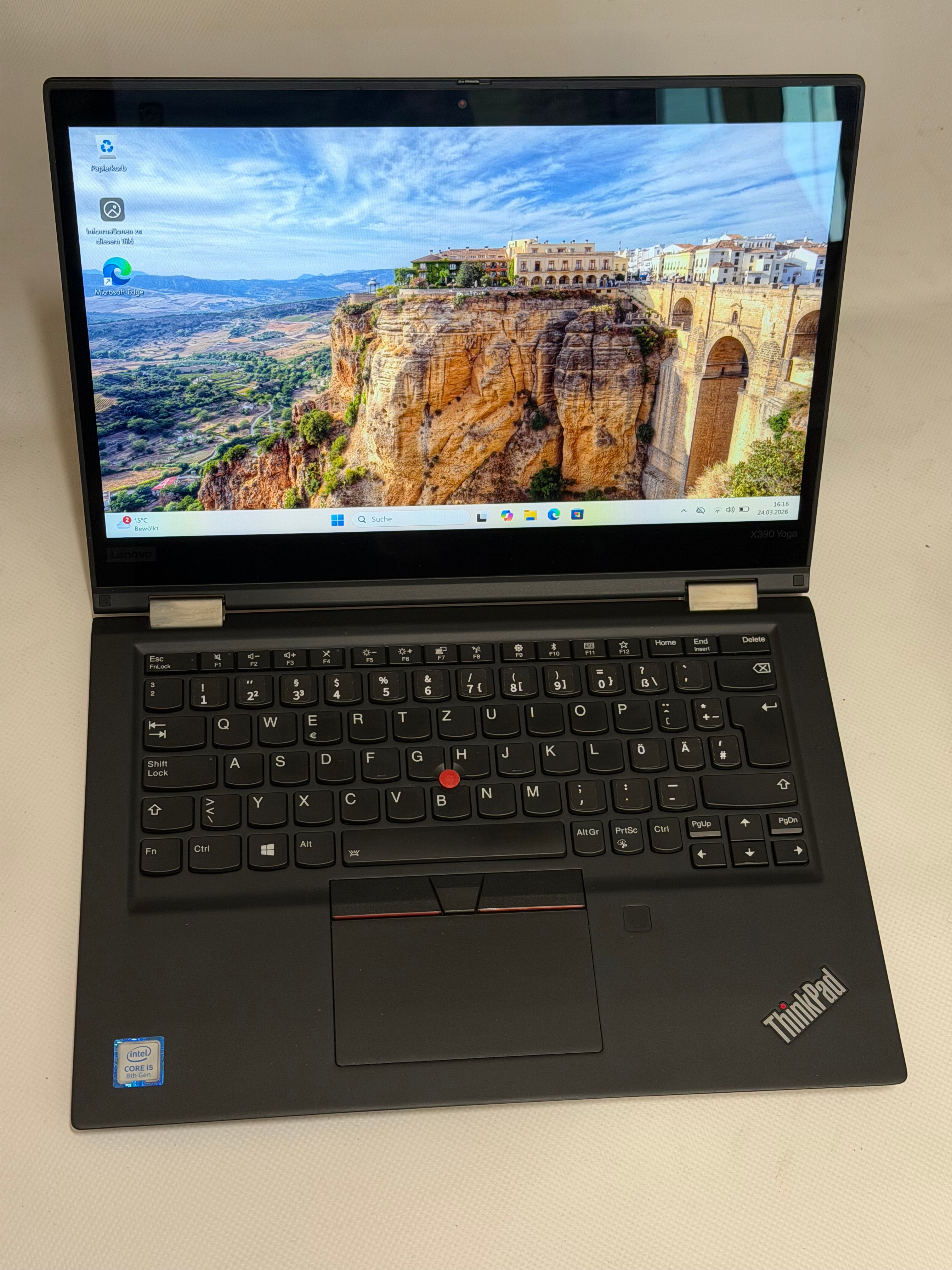Lenovo Thinkpad X390 Yoga # 13,3" # i5-8350U # 8GB RAM # 256 SSD # Touch FHD IPS Backlit # Mit stift