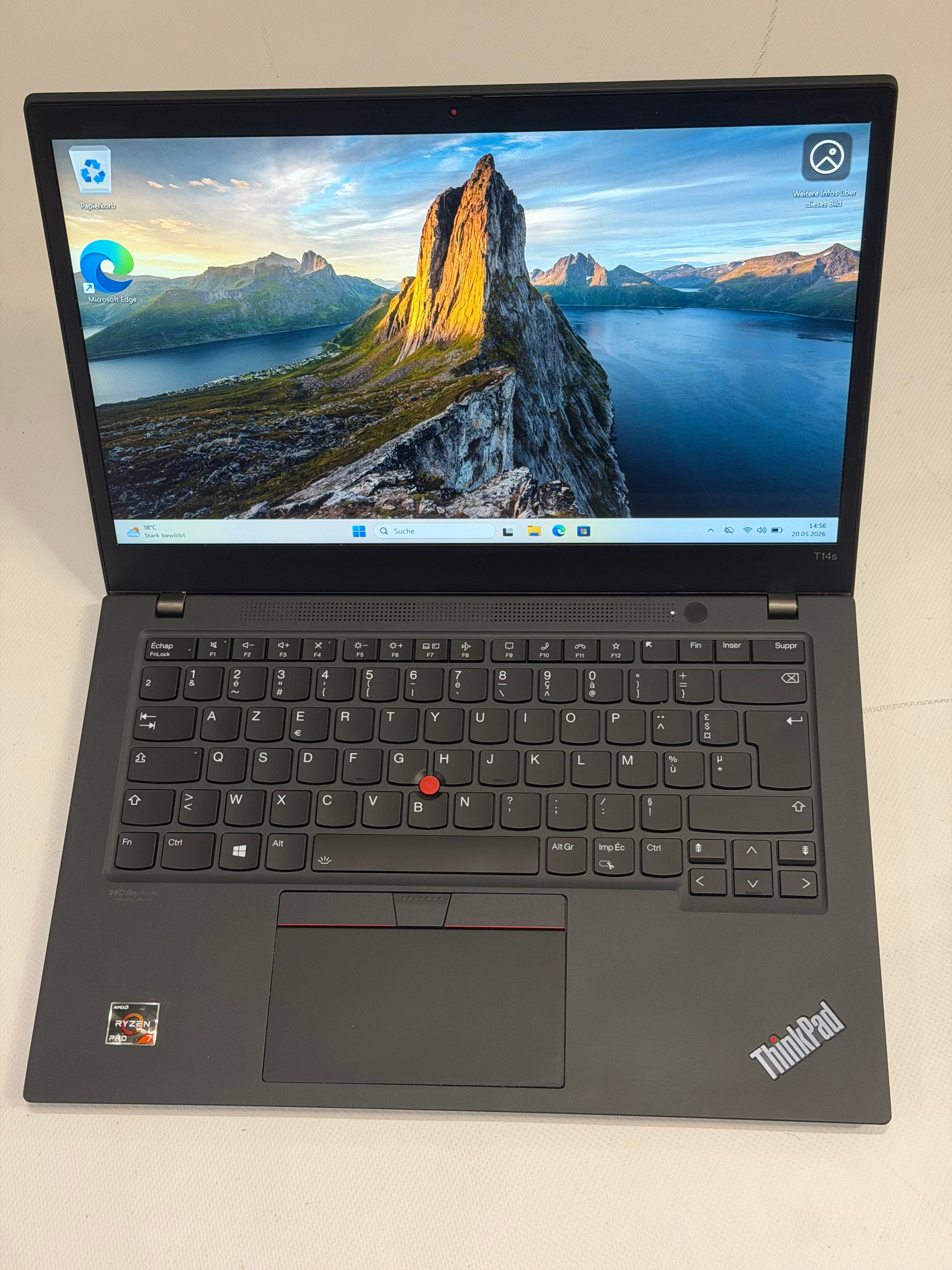 Lenovo ThinkPad T14s G2 – Ryzen 7 Pro, 32 GB RAM, 512 GB SSD