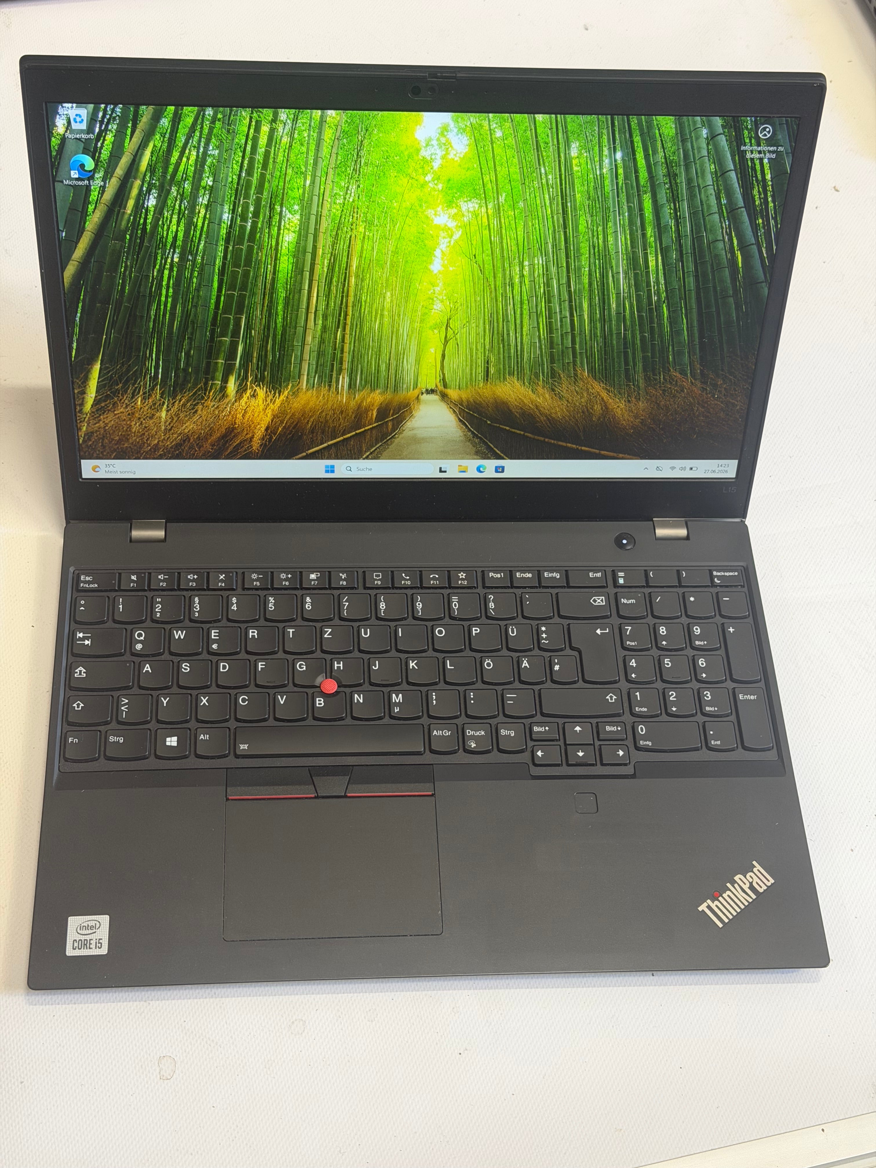 Lenovo ThinkPad L15 G1 – Intel Core i5, 16 GB RAM, 256 GB SSD, 15.6" Full HD, Windows 11 Pro