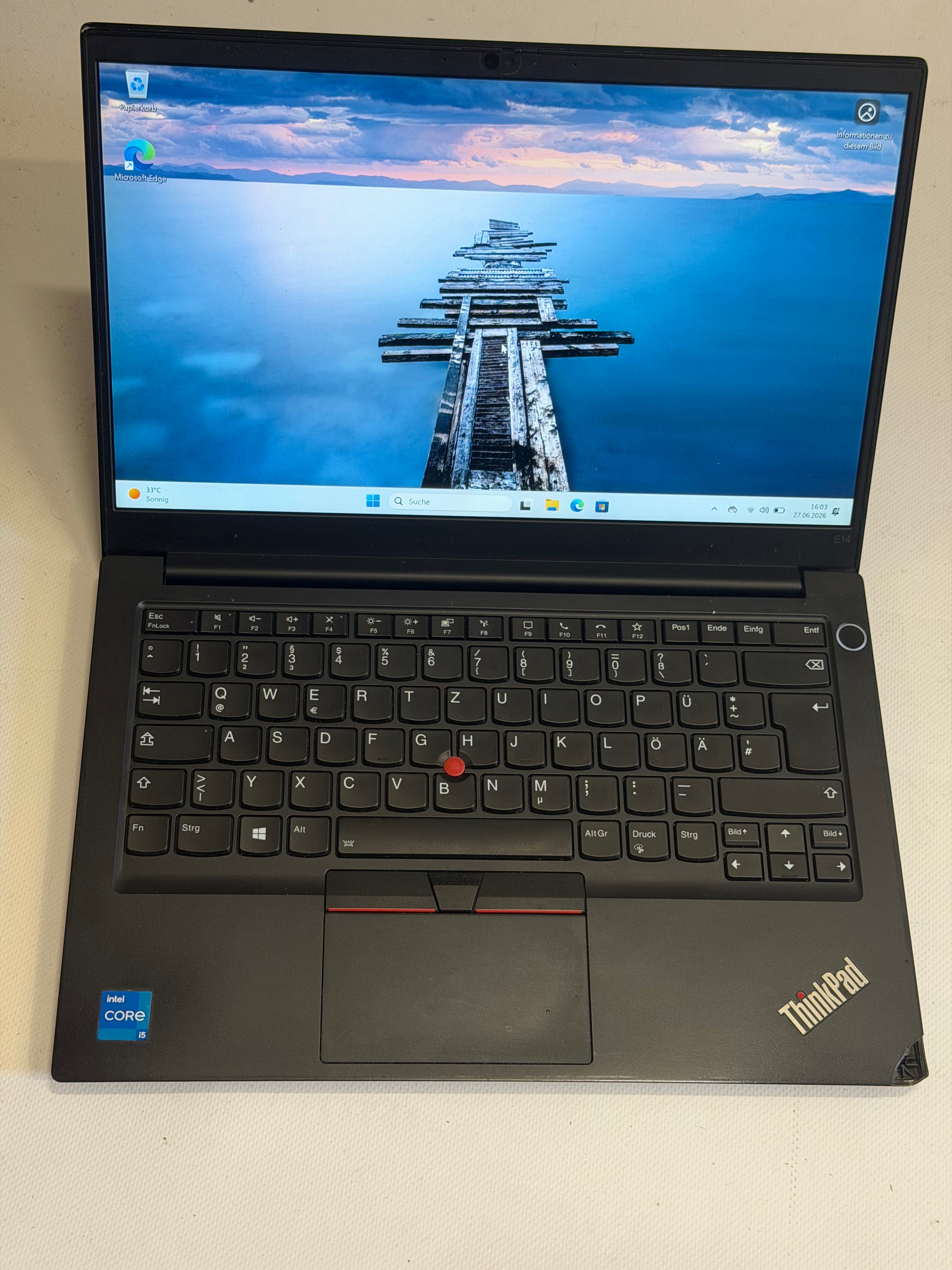 Lenovo ThinkPad E14 Gen 2 B-Ware – seitlicher Bruch siehe Foto 2, Intel Core i5-1135G7, 16 GB RAM, 256 GB SSD, 14" Full HD, Windows 11 Pro