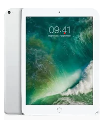 Apple iPad Air 2 in Silber mit 9,7 Zoll Display und WLAN. Modellnummer: A1566