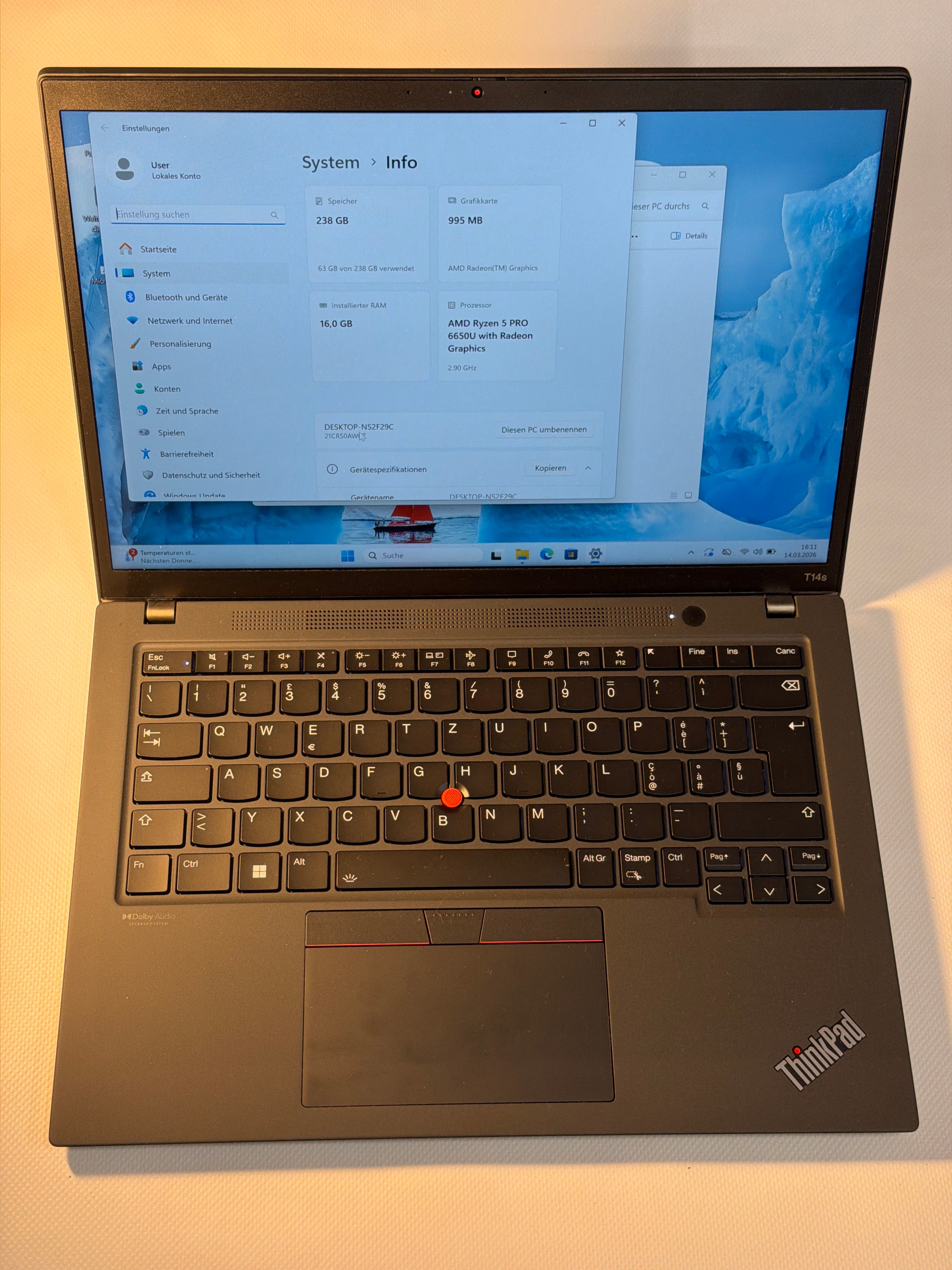 Lenovo ThinkPad T14s Gen 3