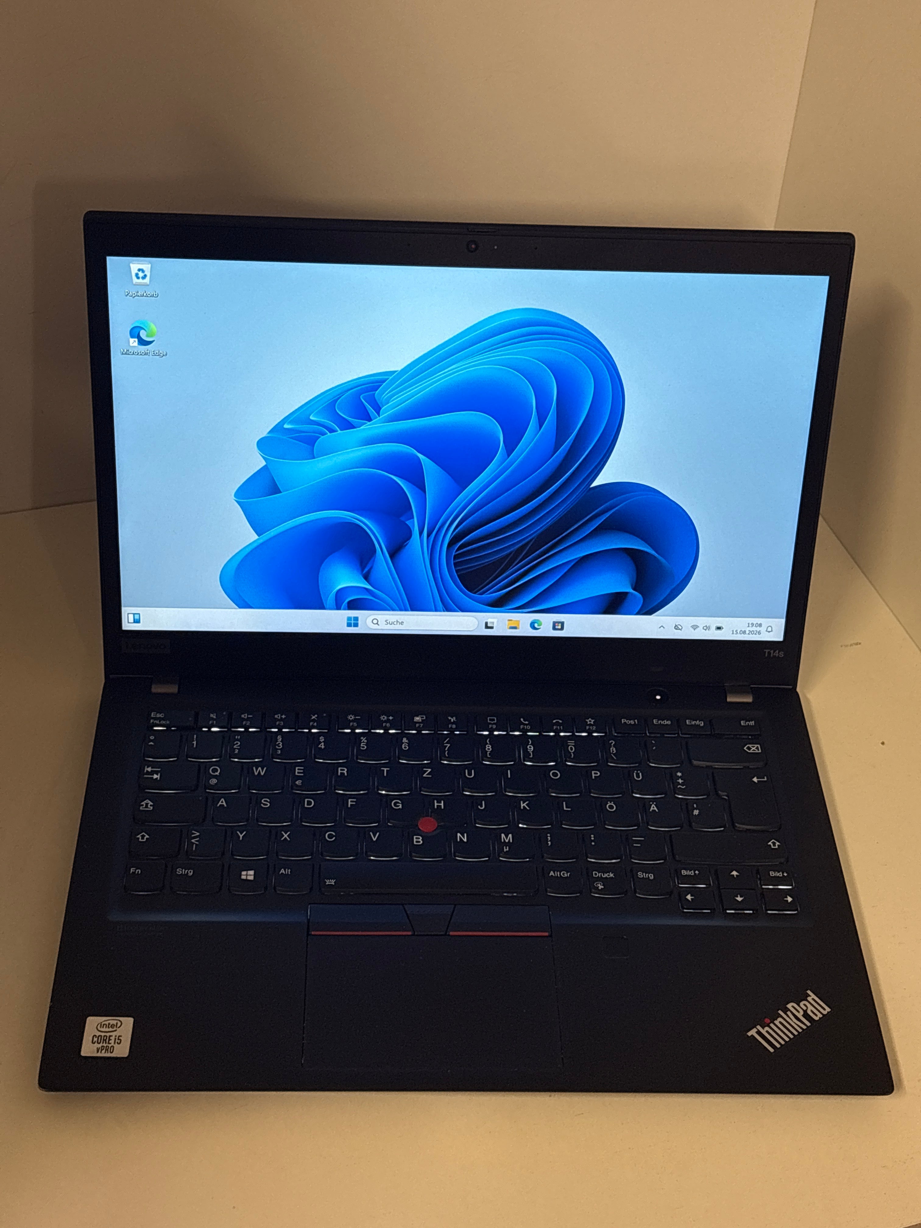 Lenovo ThinkPad T14s Gen 1 – Intel Core i5-10310U, 8 GB RAM, 256 GB SSD, 14" Full HD Touchscreen, Windows 11 Pro
