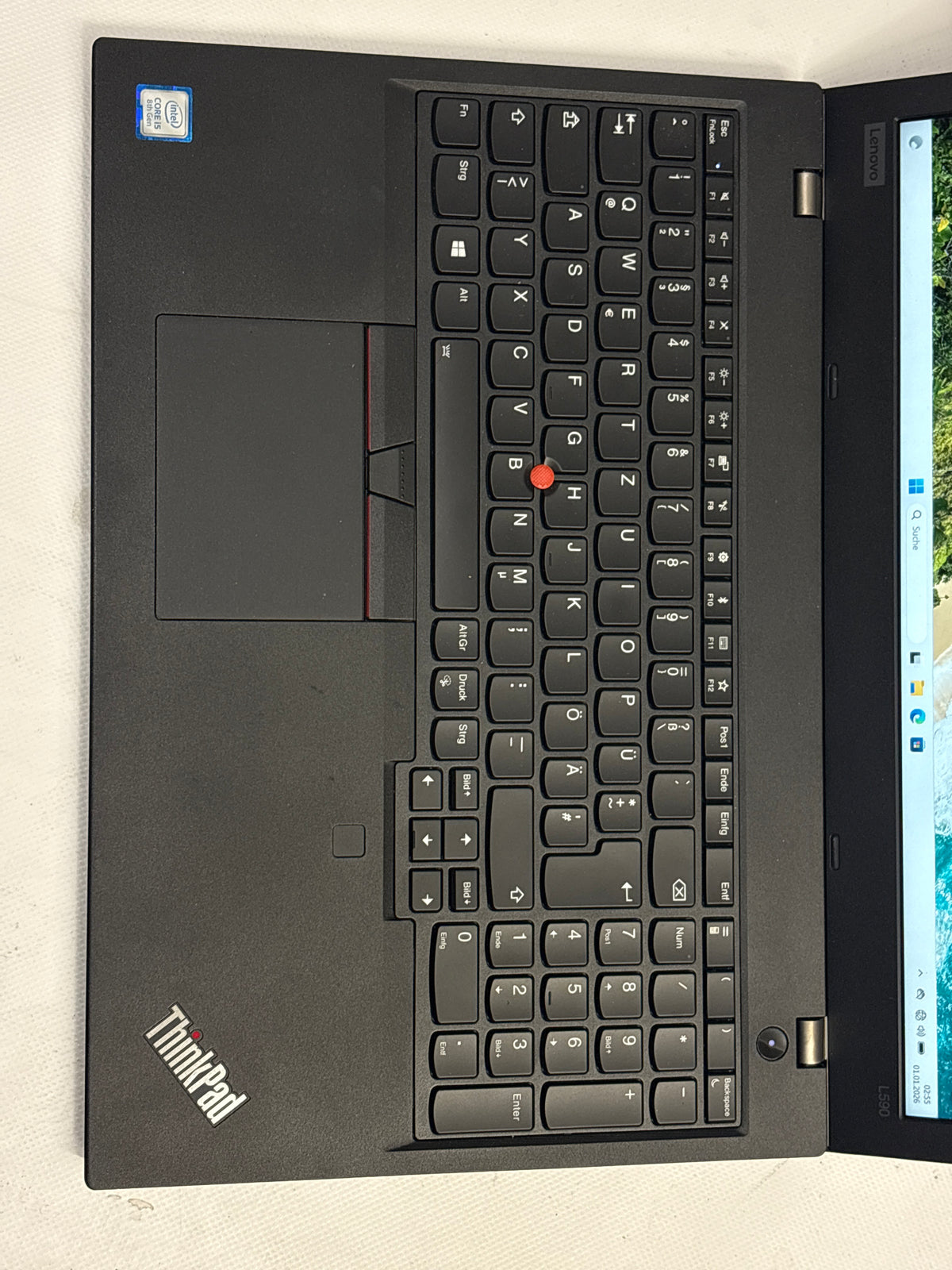 Lenovo ThinkPad L590 – Intel Core i5-8265U, 16 GB RAM, 256 GB SSD, 15,6" Full HD, Windows 11 Pro