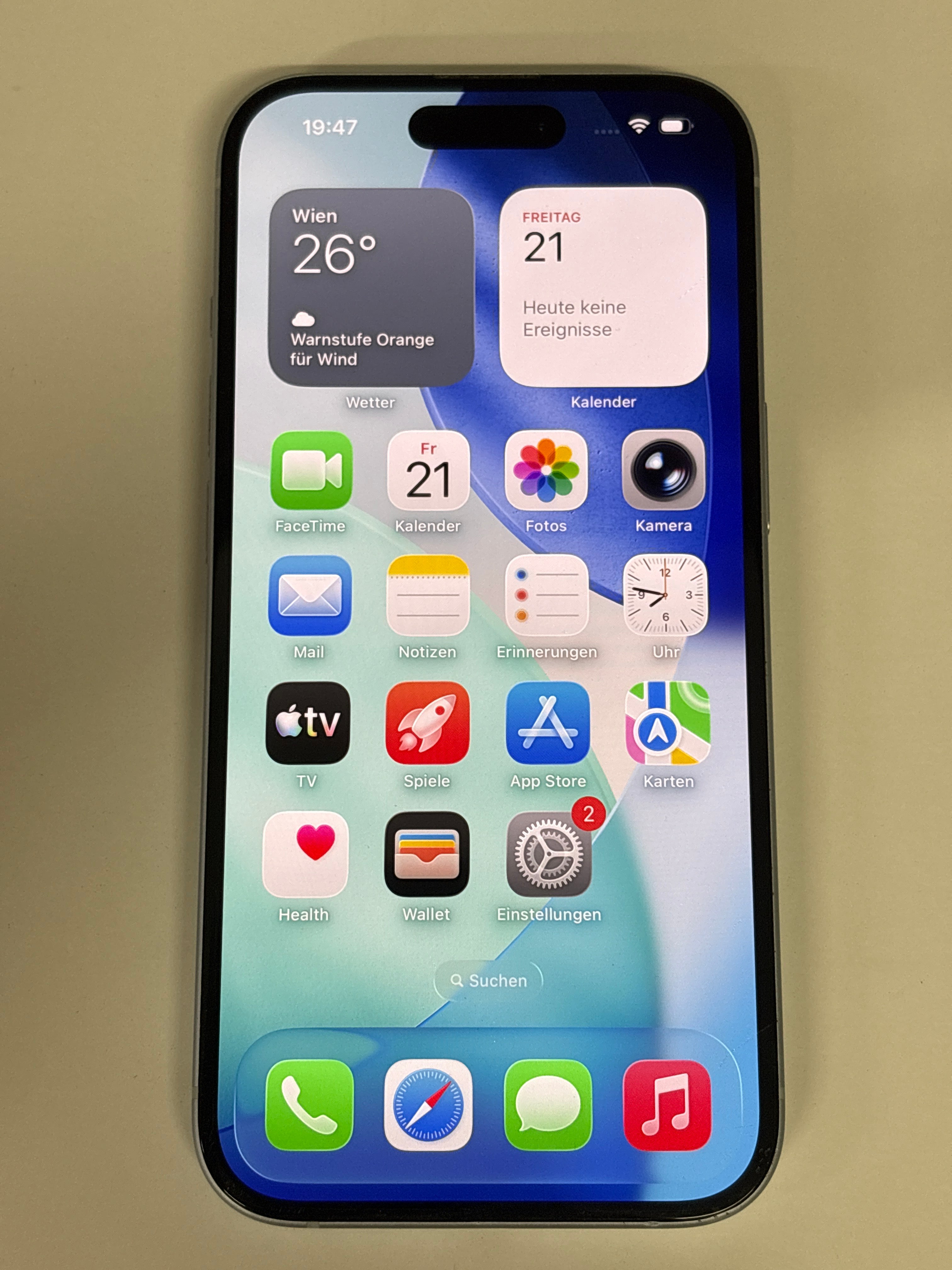 Apple iPhone 15 – 128 GB, Weiß, Akku 100 %, frei für alle Netze | Neuwertig | 12 Monate Garantie