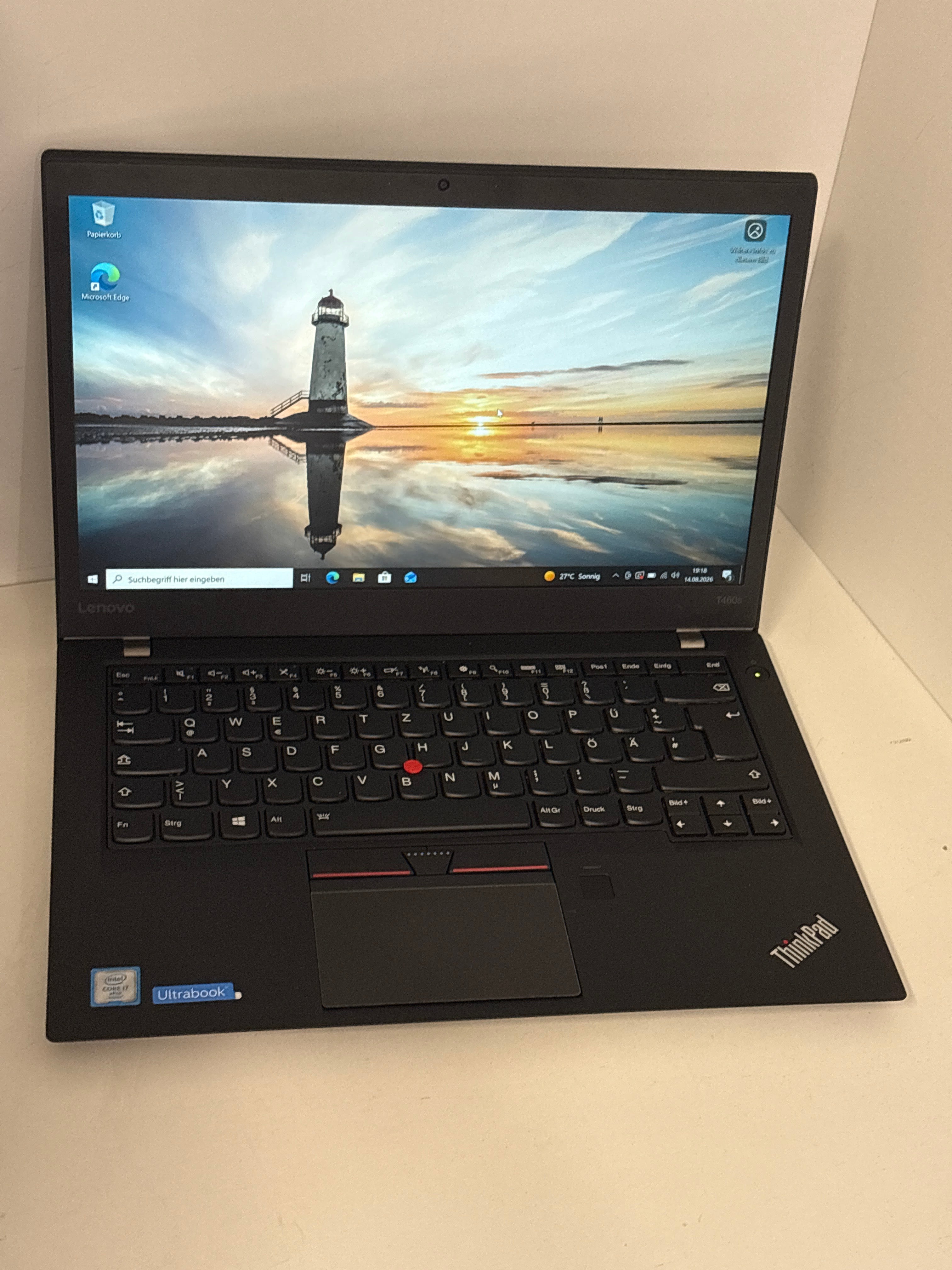 Lenovo ThinkPad T460s - Intel Core i7-6600U, 8 GB RAM, 256 GB SSD, 14" Full HD, Windows 11 Pro