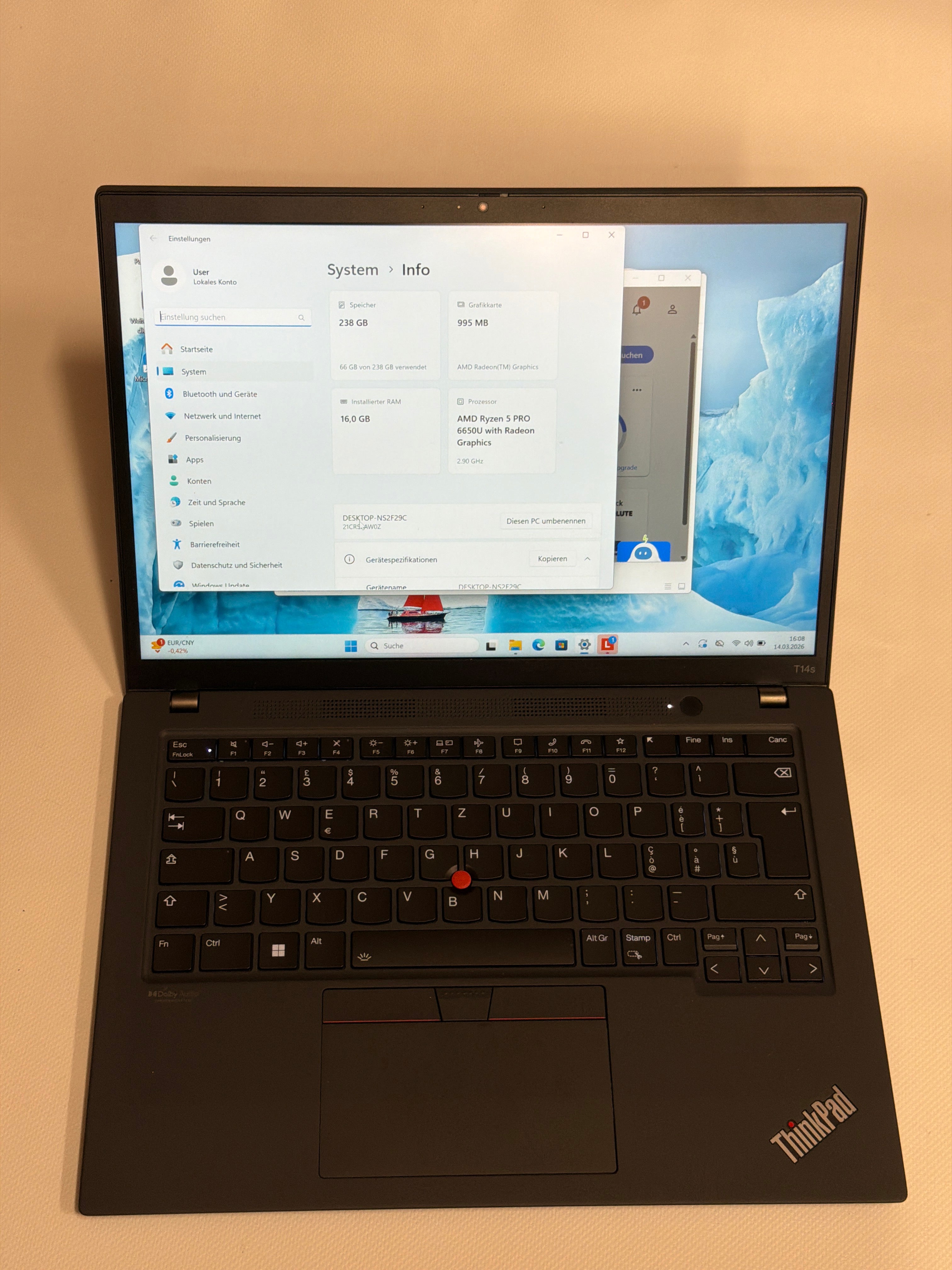 Lenovo ThinkPad T14s Gen 3