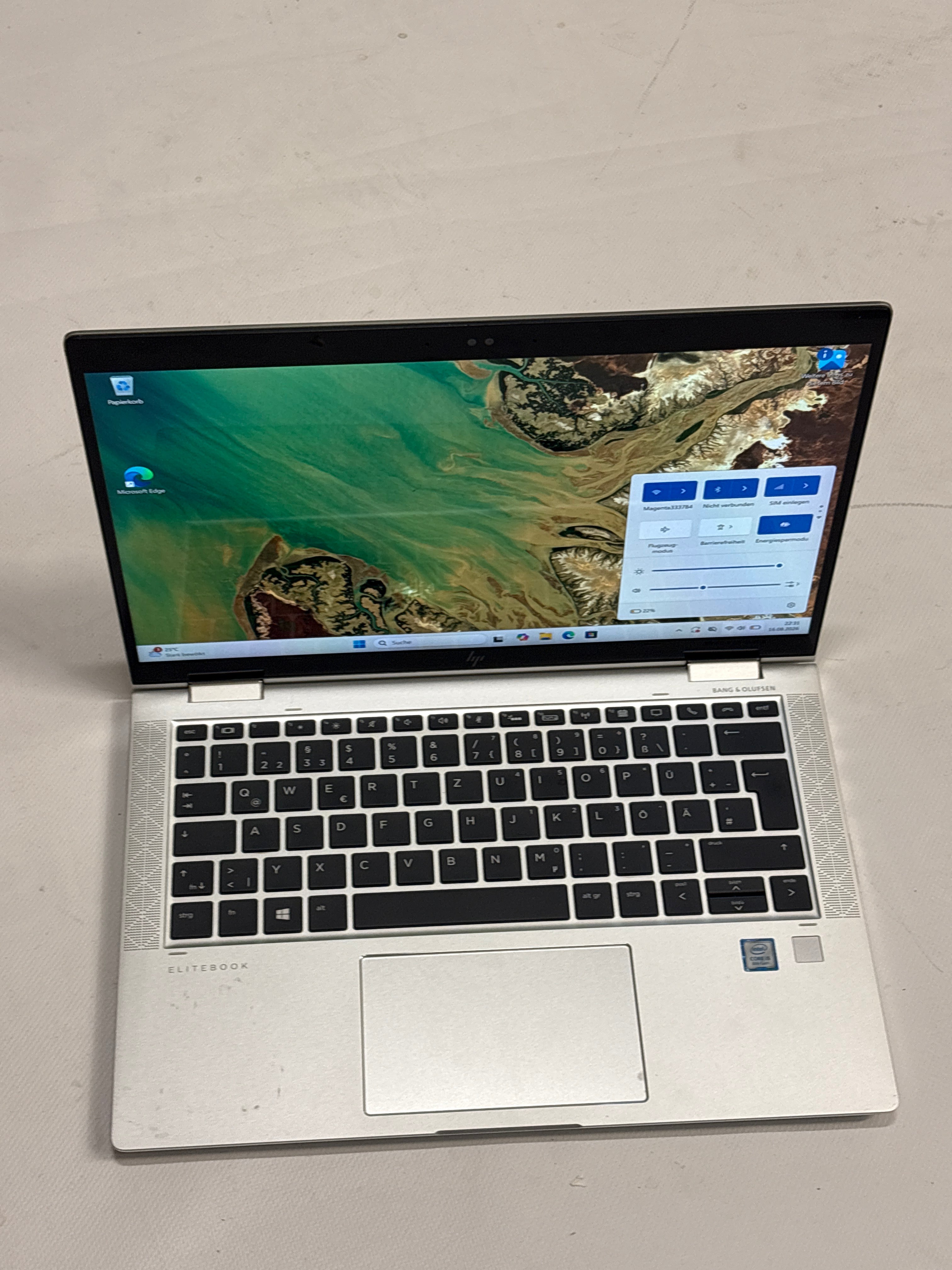 HP EliteBook x360 1030 G3 – Intel Core i5-8250U, 8 GB RAM, 256 GB SSD, 13,3" Full HD Touch, Windows 11 Pro | 12 Monate Garantie