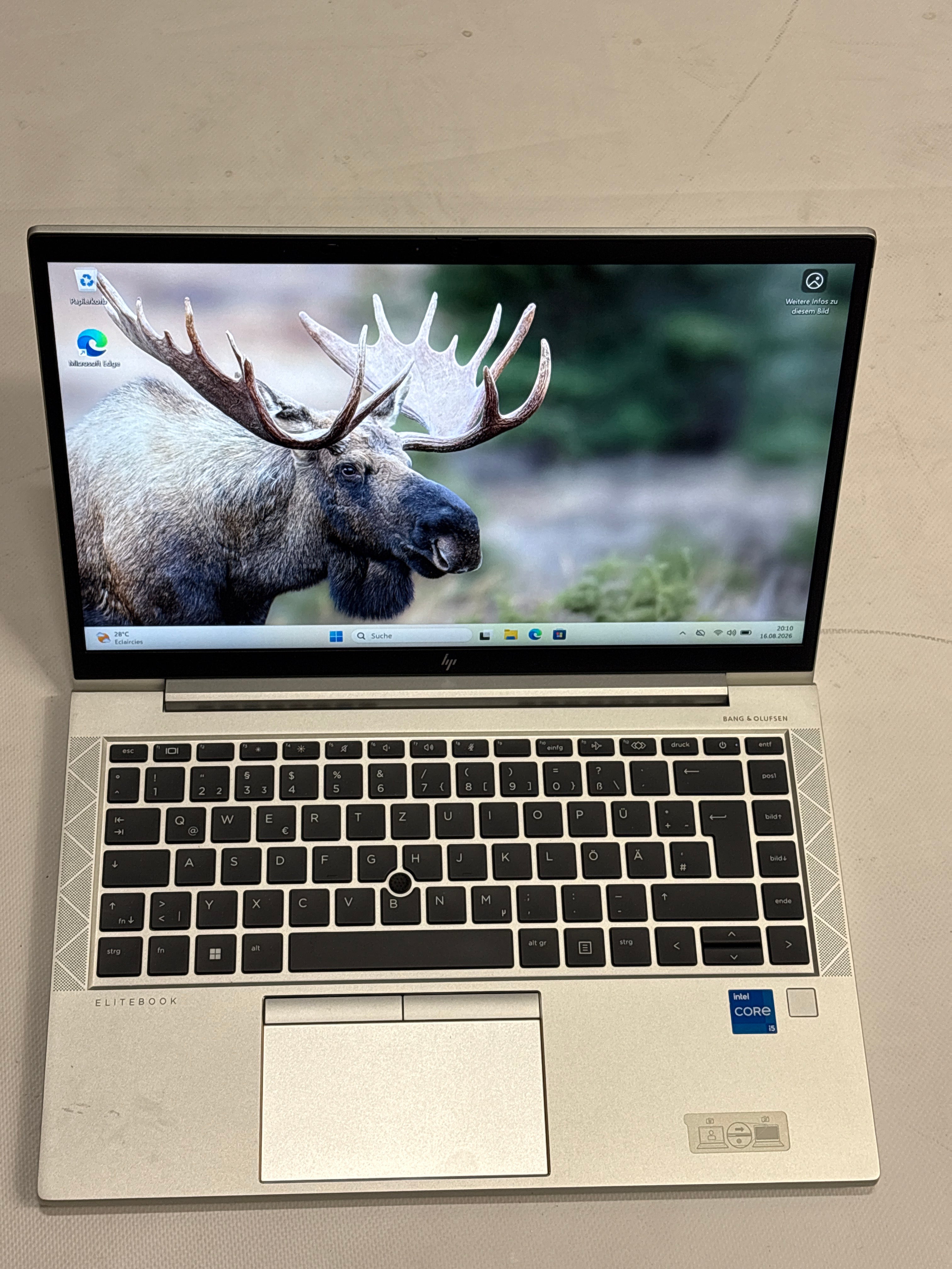 HP EliteBook 840 G8 – Intel Core i5-1135G7, 16 GB RAM, 256 GB M.2 SSD, 14" Full HD, Windows 11 Pro
