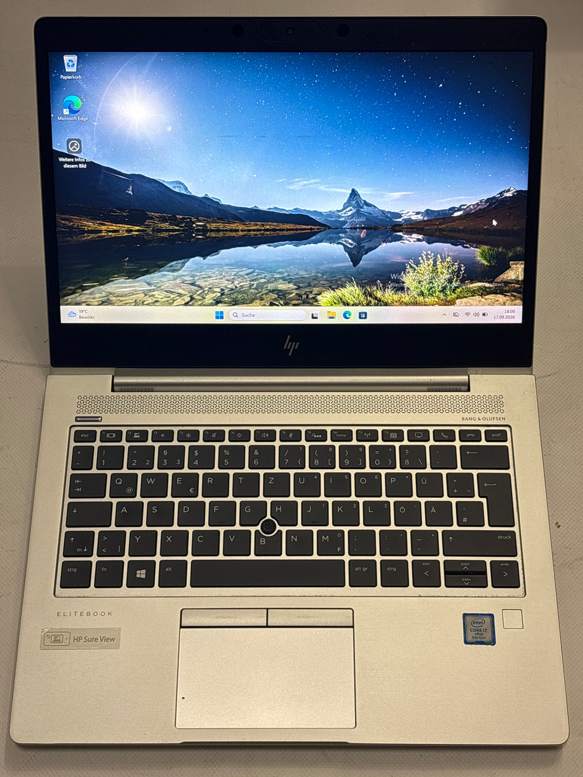HP EliteBook 830 G6 - Intel Core i5-8365U, 16 GB RAM, 256 GB NVMe SSD, 13.3" Full HD, Windows 11 Pro
