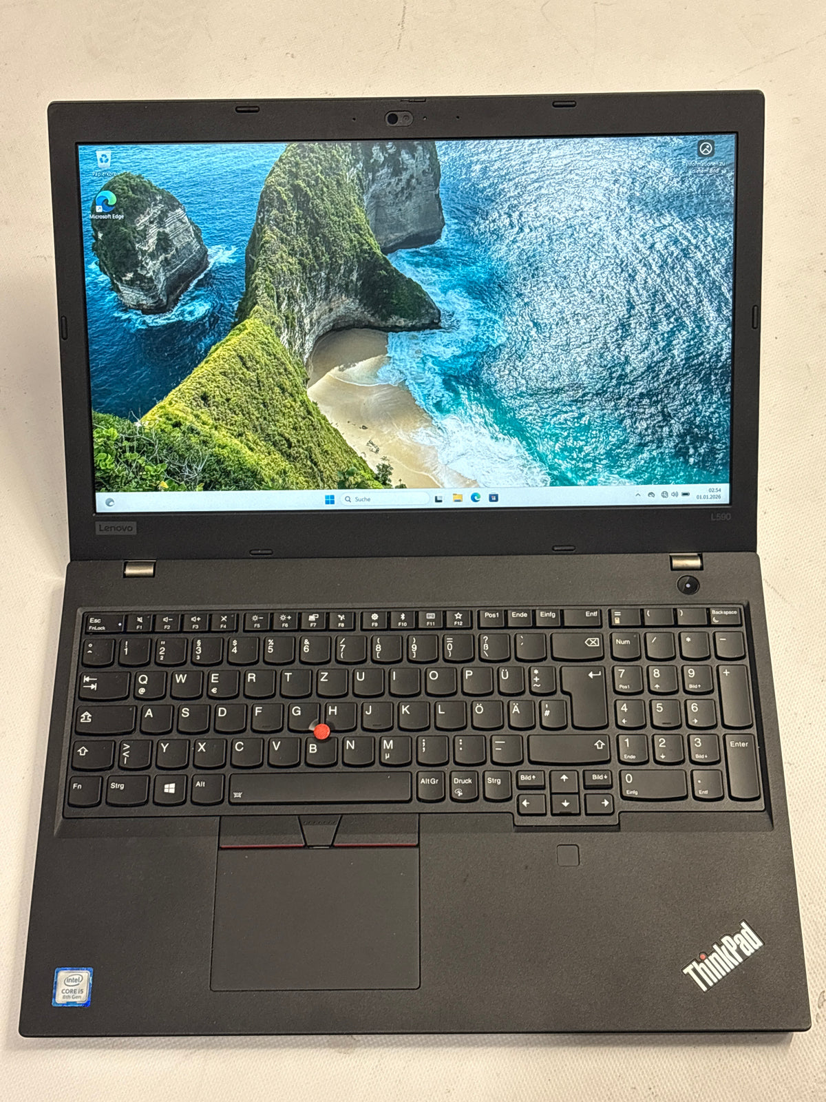 Lenovo ThinkPad L590 – Intel Core i5-8265U, 16 GB RAM, 256 GB SSD, 15,6" Full HD, Windows 11 Pro