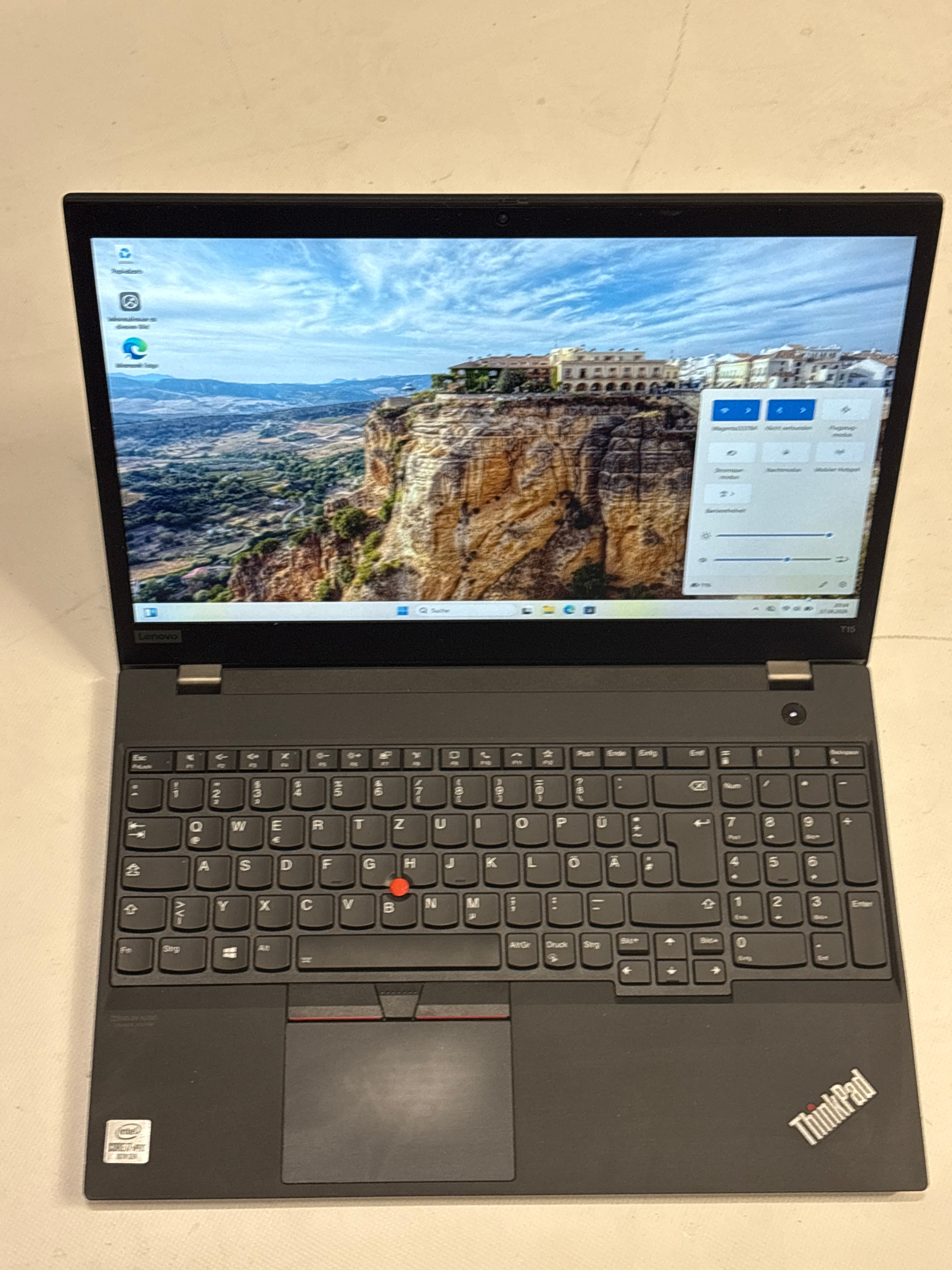 Lenovo ThinkPad T15 Gen 1 - Intel Core i7-10610U, 16 GB RAM, 256 GB NVMe SSD, 15,6" Full HD, Windows 11 Pro | 12 Monate Garantie