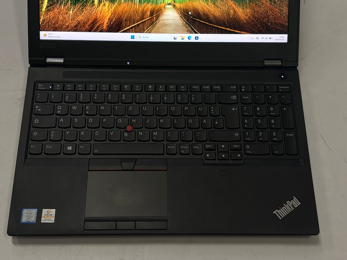 Lenovo ThinkPad P53 – Intel Core i7-9850H, 32 GB RAM, 512 GB NVMe SSD, NVIDIA Quadro T2000, 15,6" Full HD, Windows 11 Pro | 12 Monate Garantie