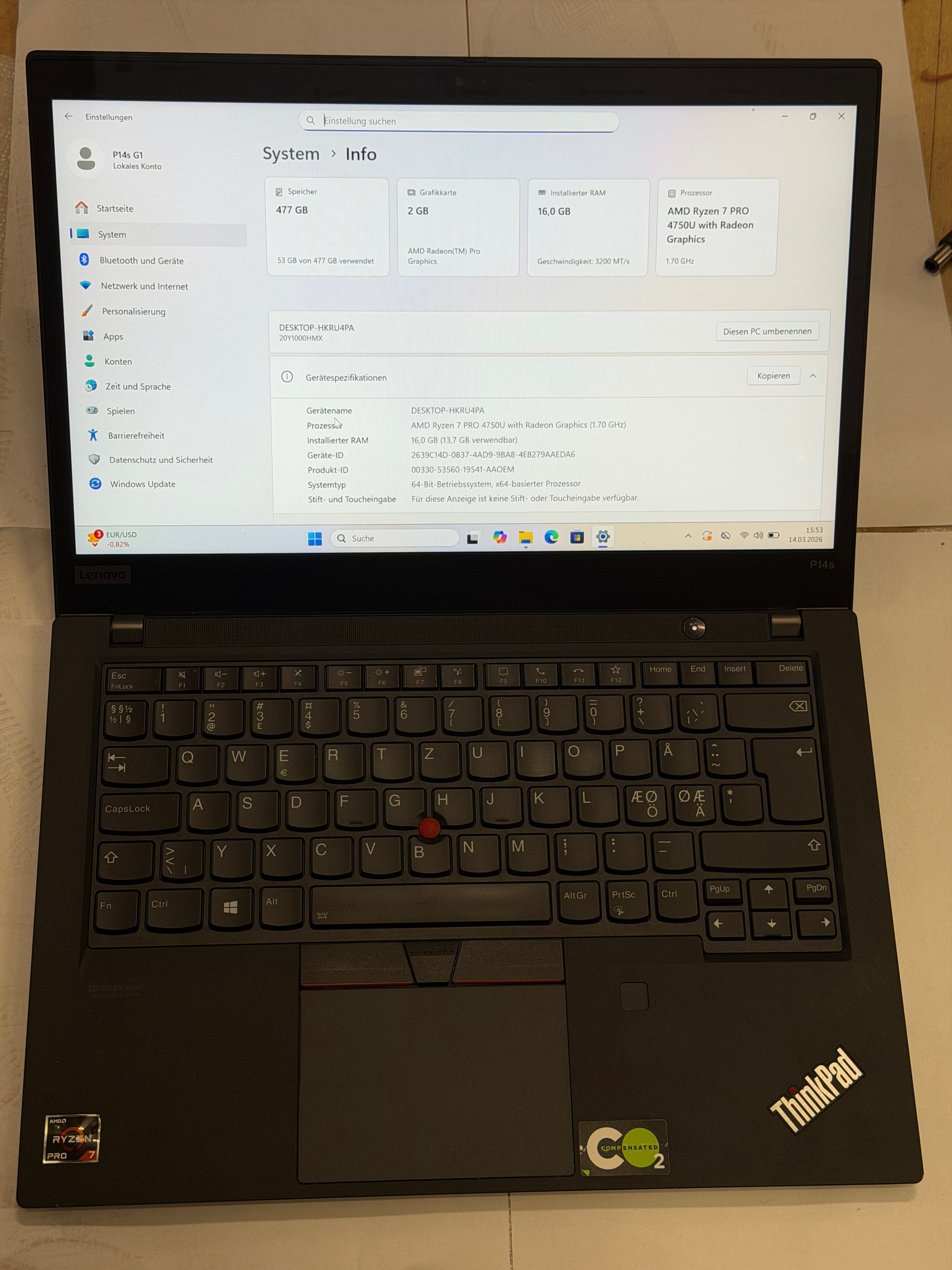 Lenovo ThinkPad T14s Gen 3
