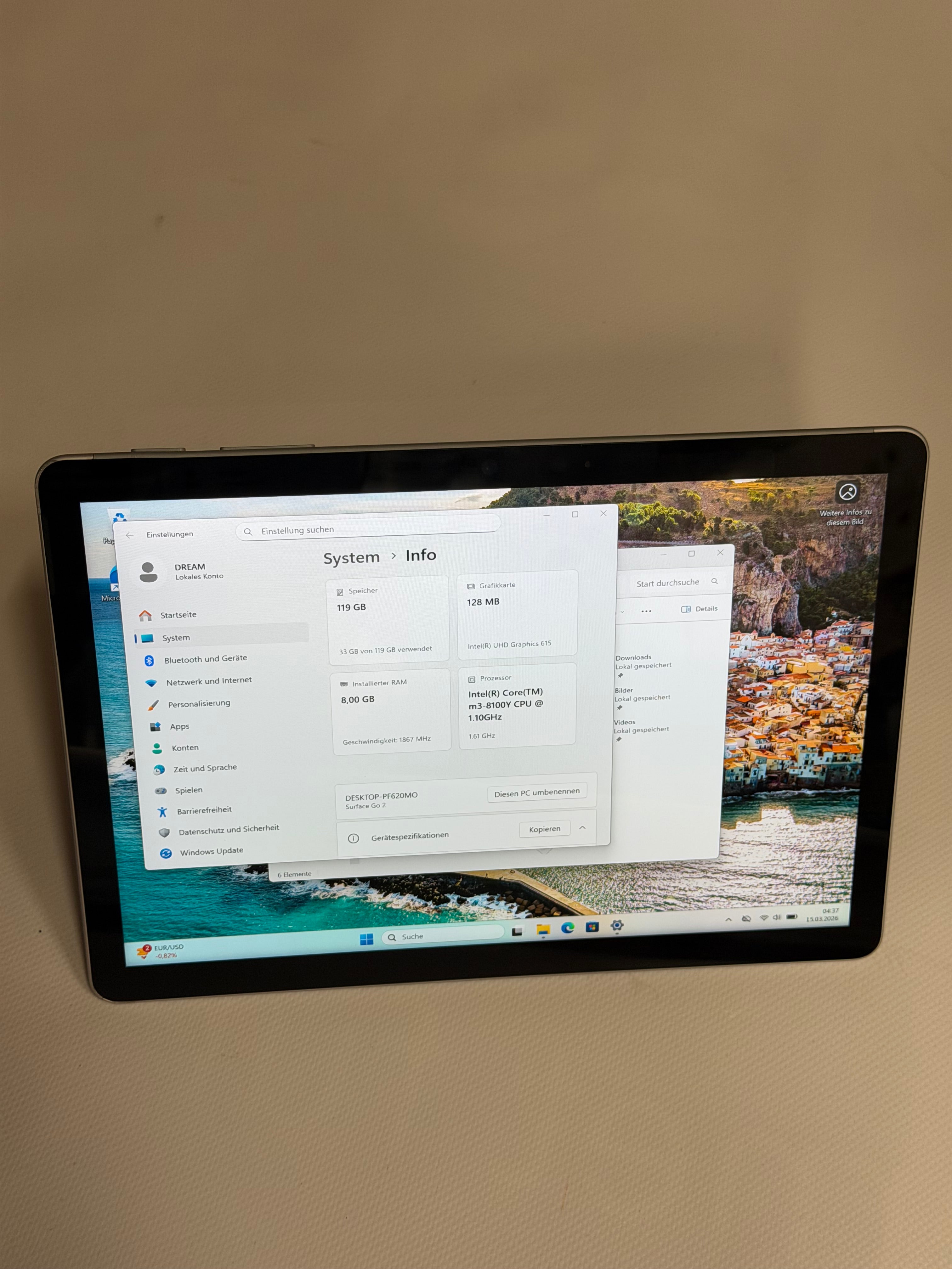 Microsoft Surface Go 2 – 128 GB SSD – 8 GB RAM – Sehr guter Zustand