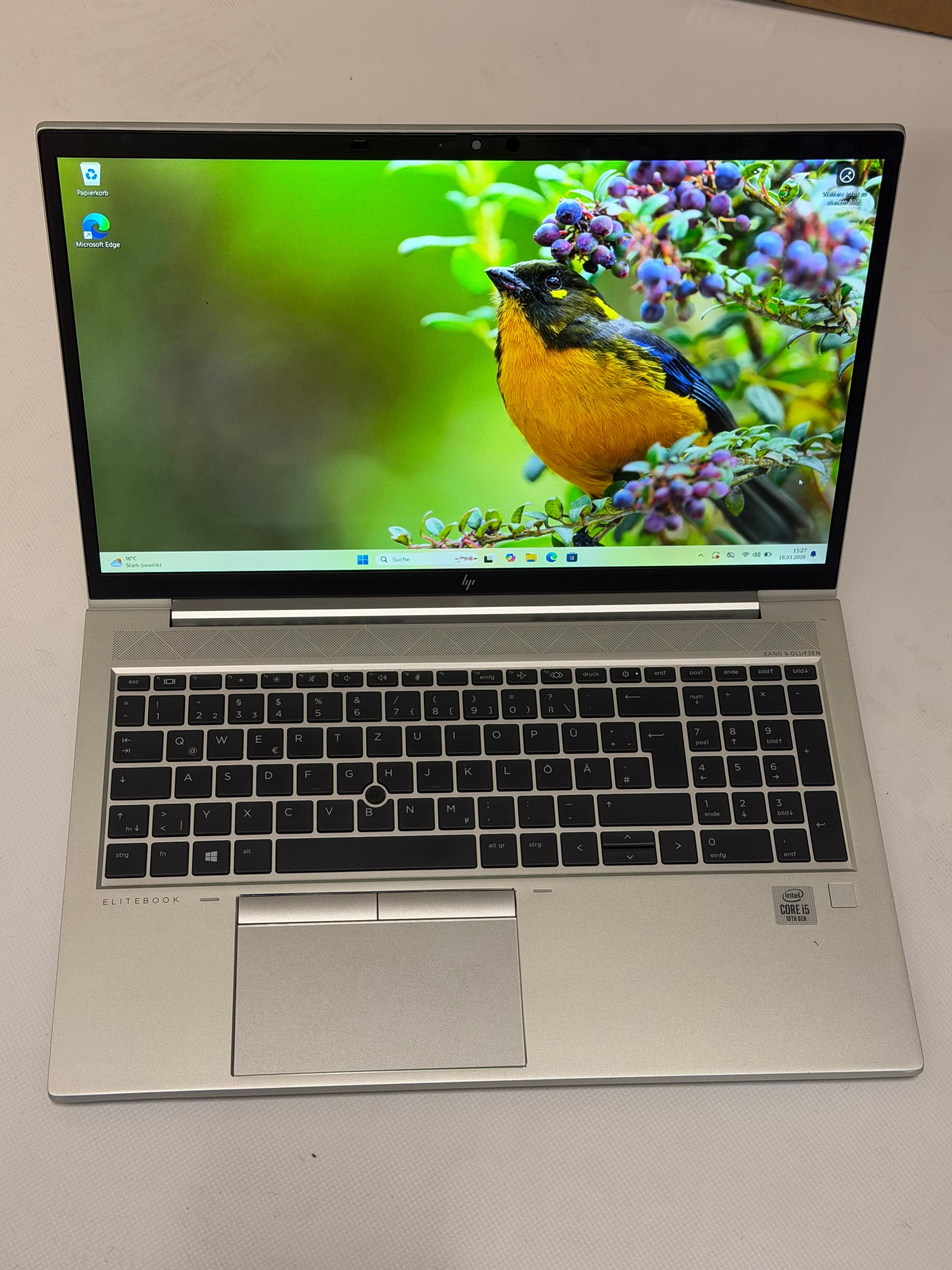 HP Elitebook 850 G7 # i5-10210U # 16 G # 256 G NVME SSD # Sim Karte # Windows 11 Pro # Neuwertig