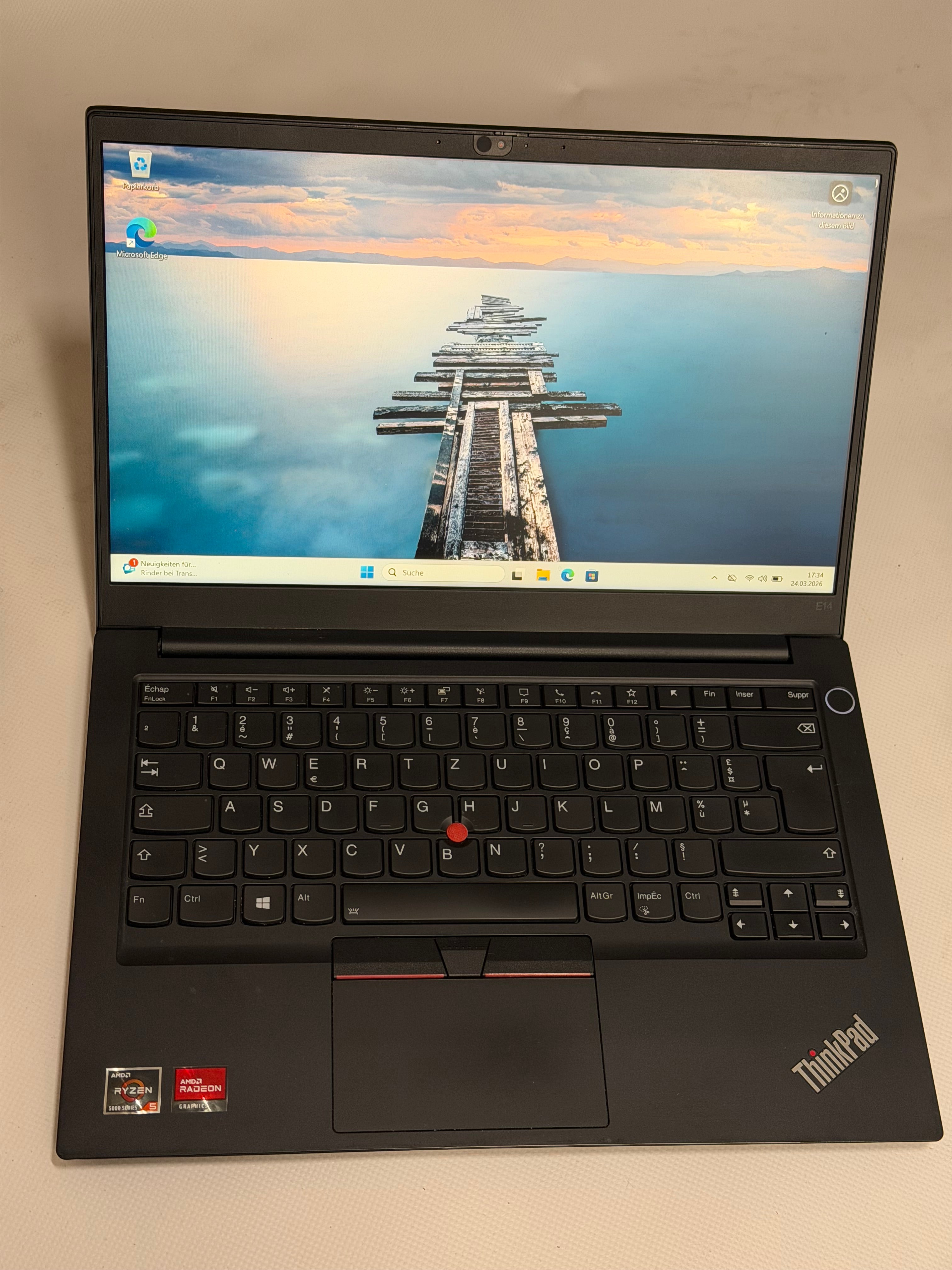 Lenovo ThinkPad E14 G3 Refurbished – Ryzen 5 5500U, 16GB RAM, 512GB SSD, 14 Zoll, 12 Monate Garantie