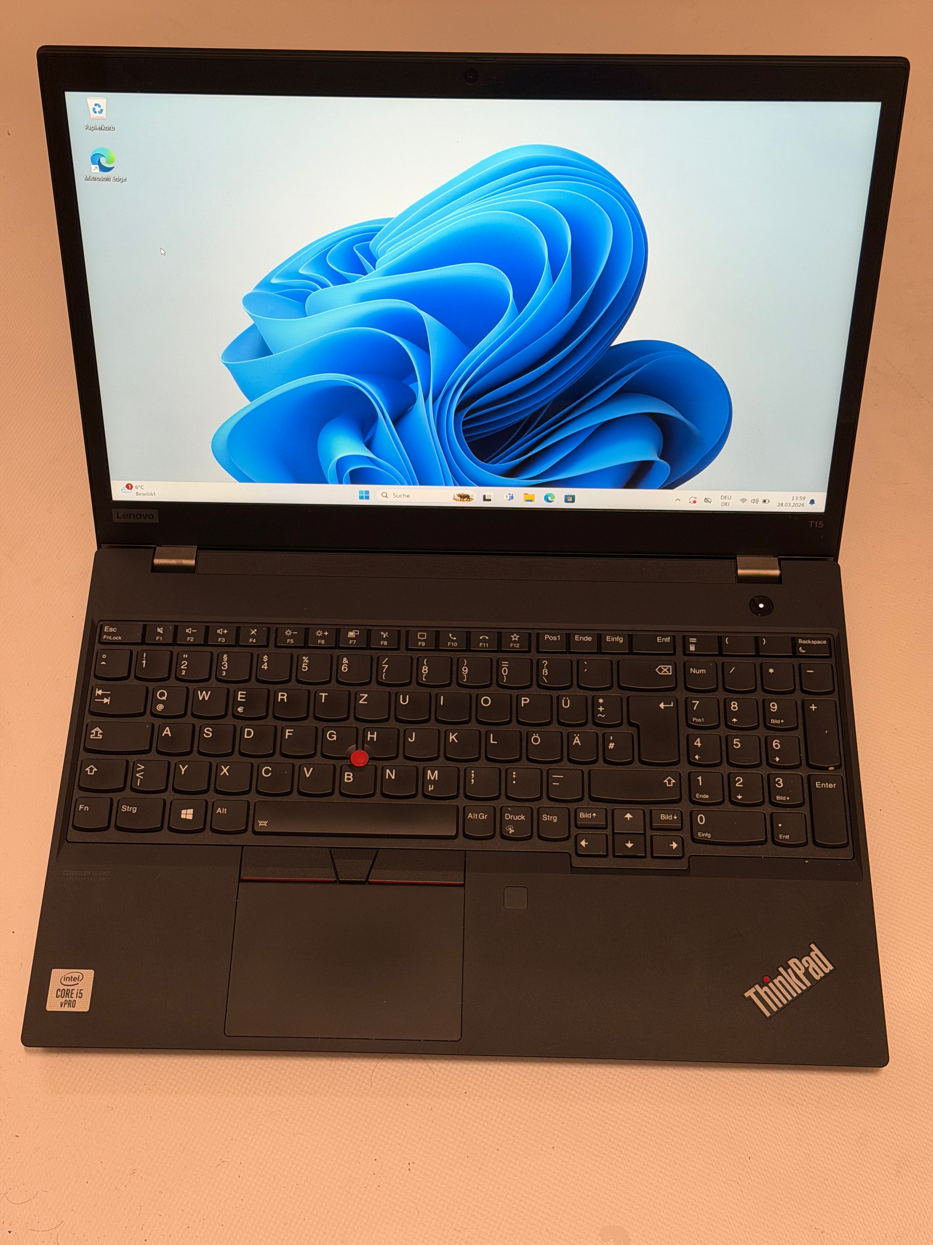 Lenovo ThinkPad T15 G1 |  Intel Core i5-10310U  |  16 GB RAM | 12 Monate Garantie