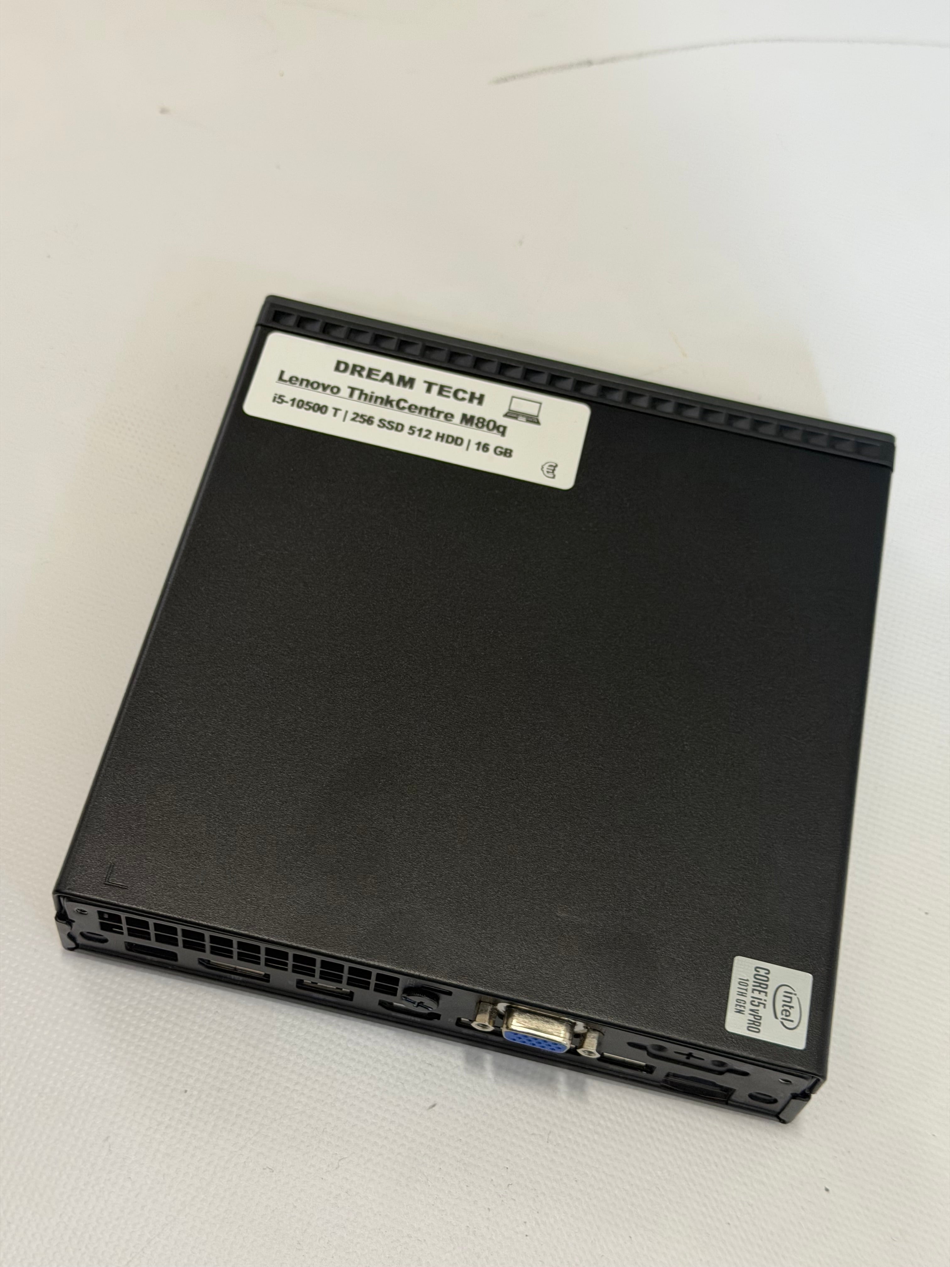 Lenovo ThinkCenter  M80q  Tiny PC # i5-10500T #  16 GB RAM ' 256 GB +512GB