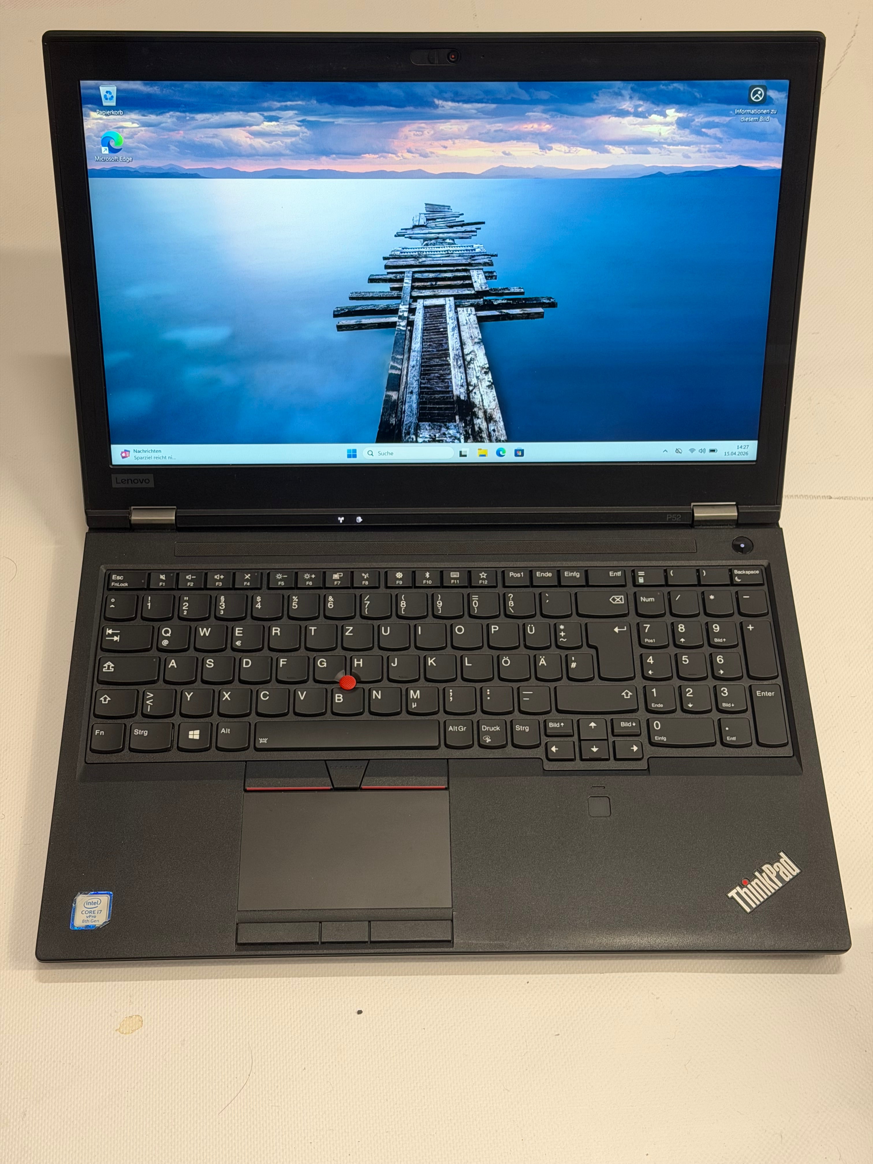 Lenovo ThinkPad P52 | Intel® Core™ i7-8850H | 16 GB DDR4 RAM | 512 GB M.2 SSD