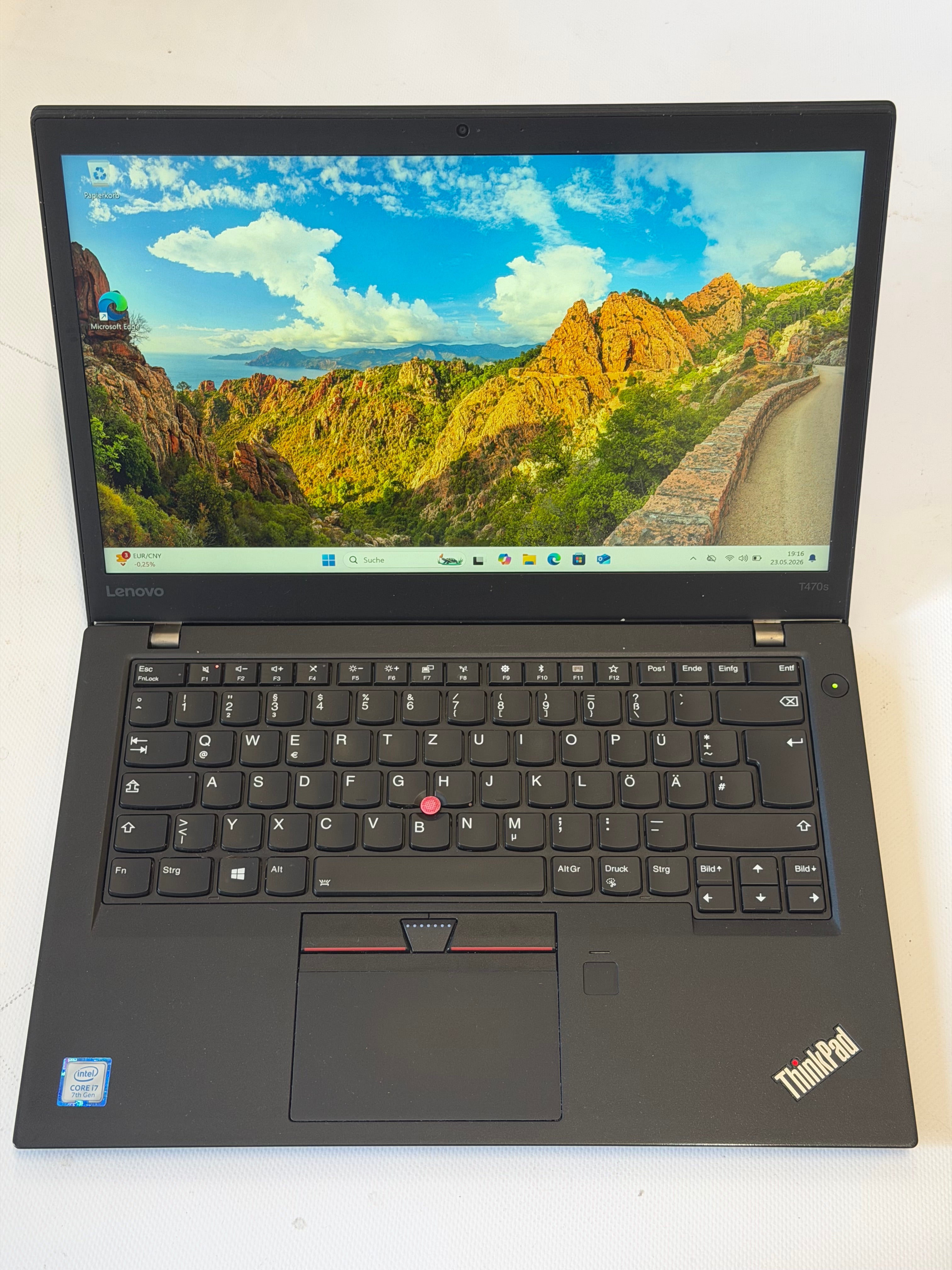 Lenovo ThinkPad T470s | i7-7500U | 16GB RAM | 256GB NVMe SSD | 14” FHD