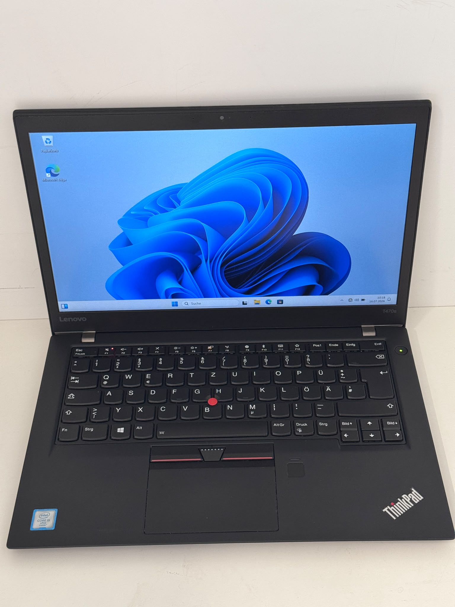 Lenovo ThinkPad T470s – Intel Core i5-6300U, 8 GB RAM, 256 GB SSD, 14" Full HD, Windows 11 Pro