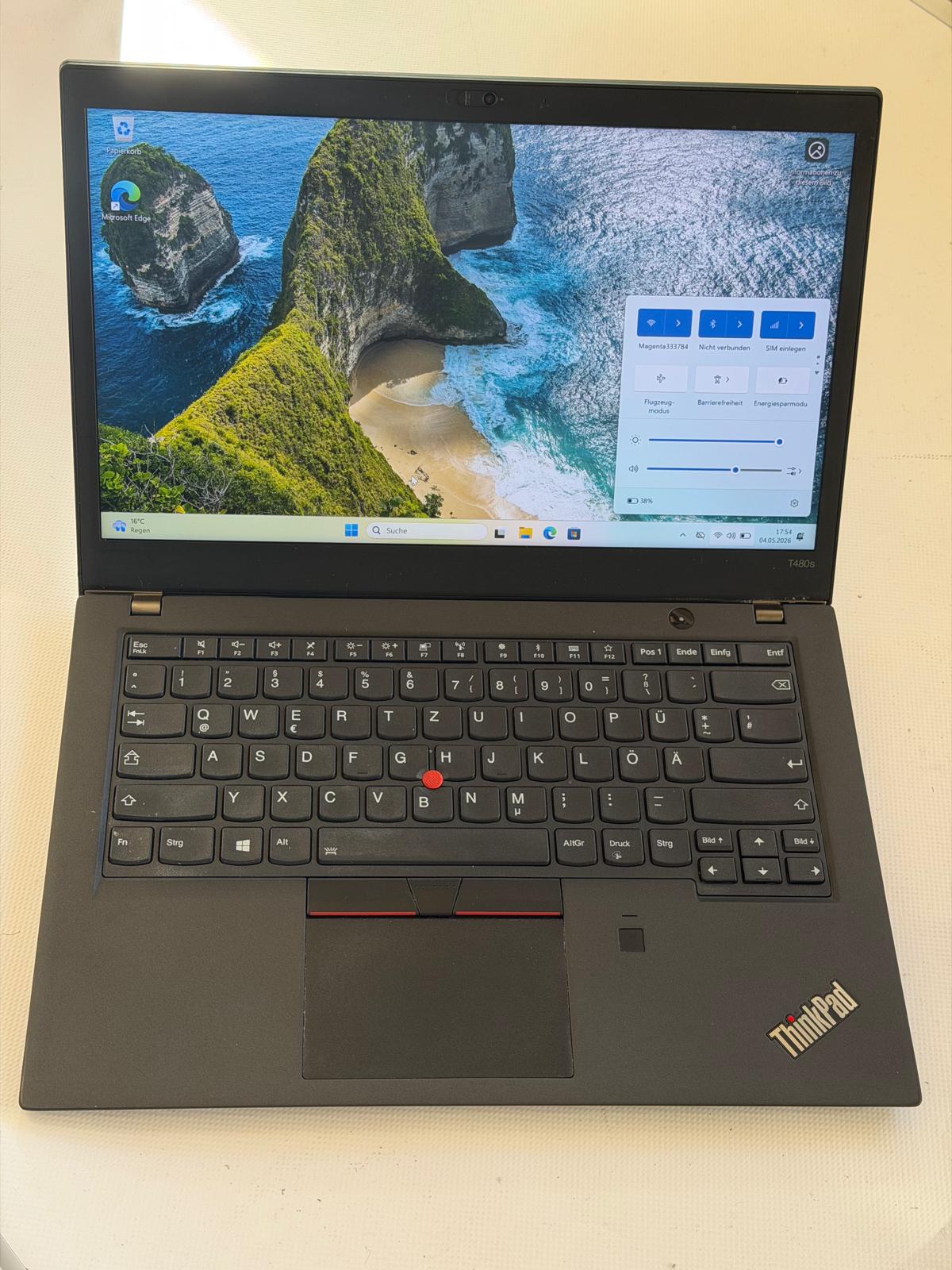 Lenovo ThinkPad T480s | i7-8650U | 16GB RAM | 256 GB SSD | SIM Karte